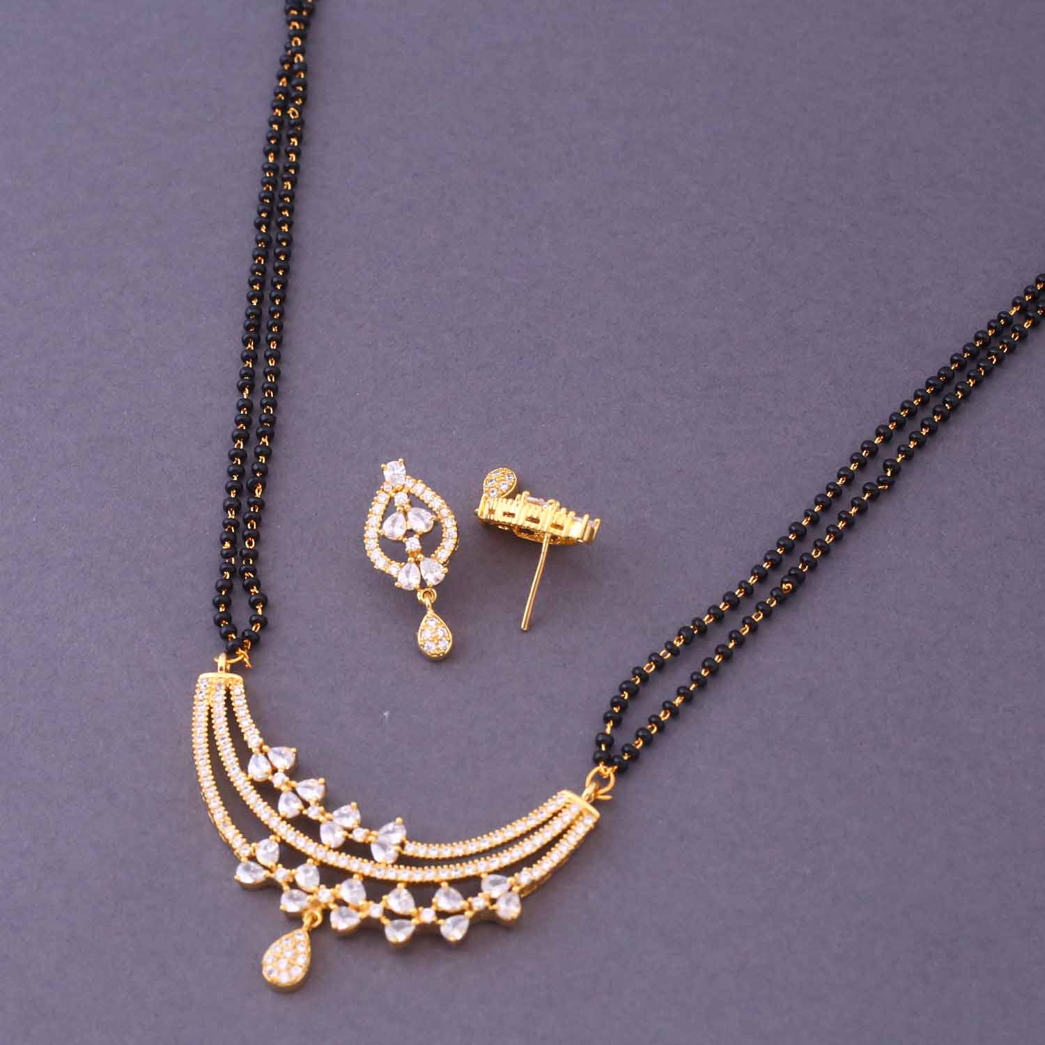 Golden Shareye Mangalsutra Set - Image 4