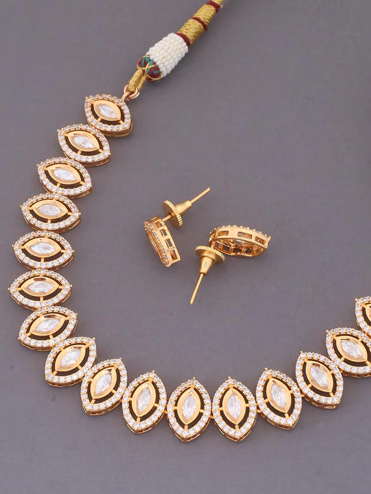Golden Shion Zirconia Jewellery Set - Image 3