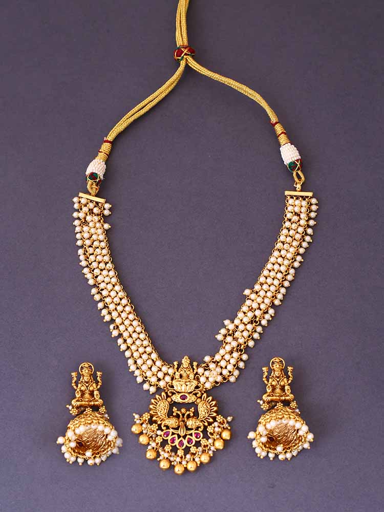 Golden Sita Temple Jewellery Set - Image 3