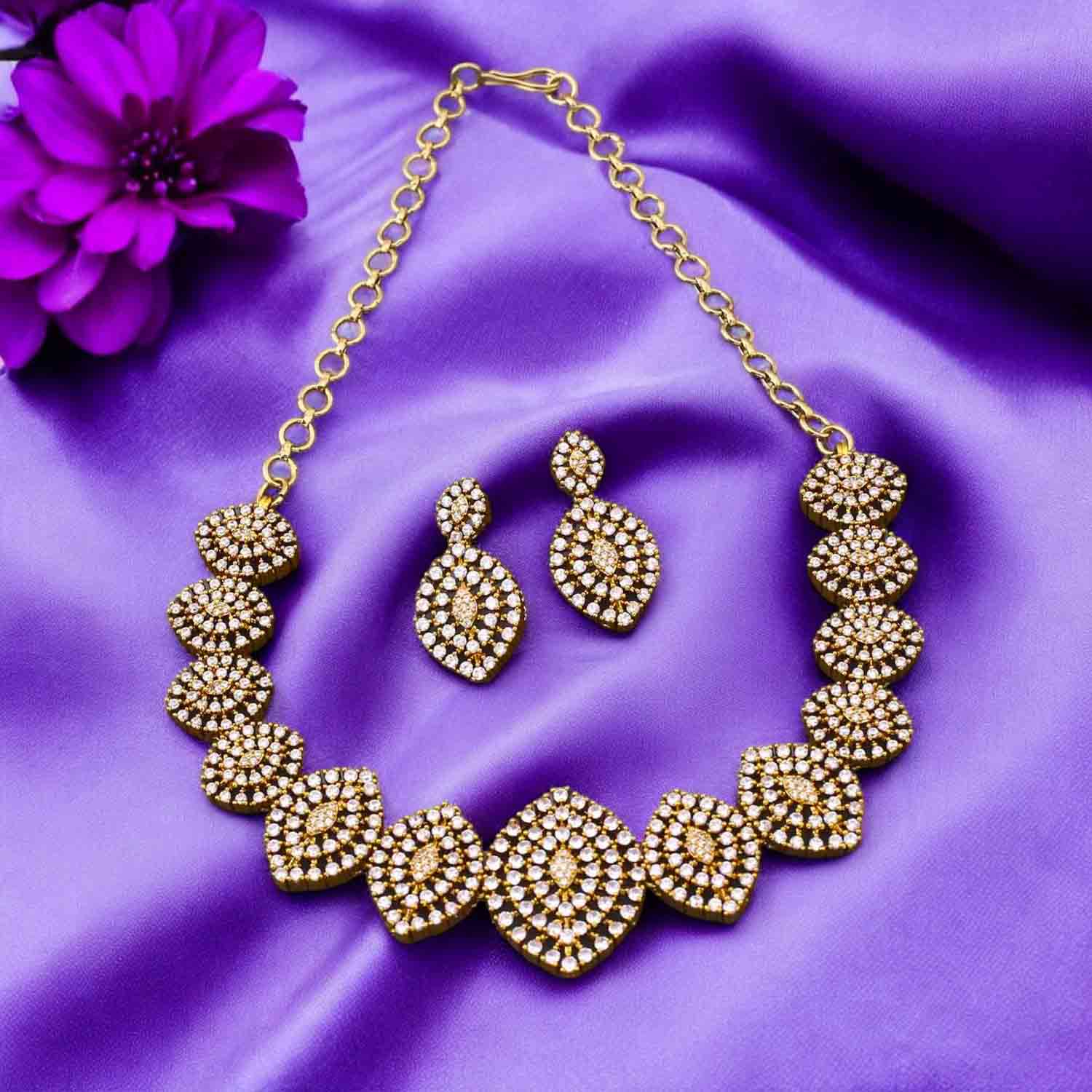 Golden Siyaari Victorian Jewellery Set - New Arrival