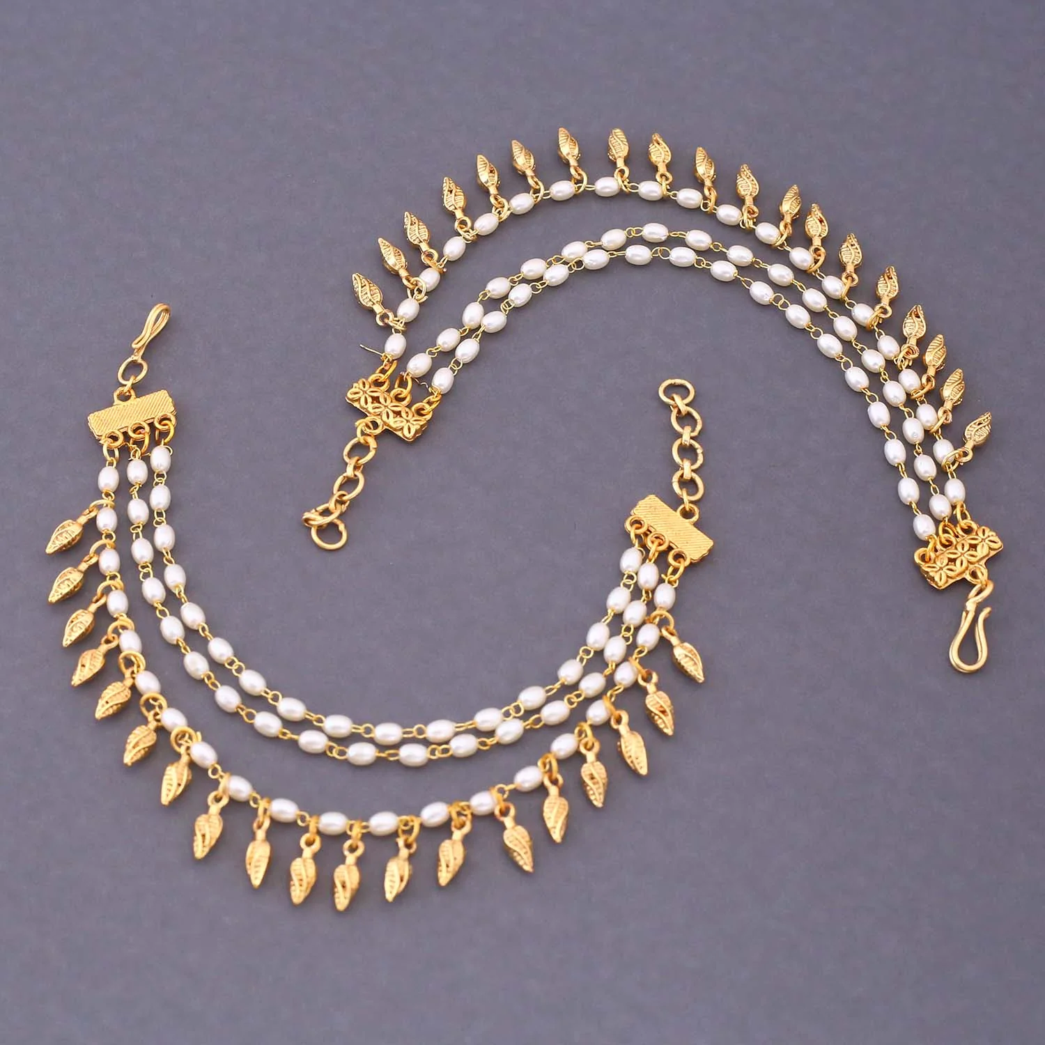 Golden Siyara Antique Ear Chain - Image 3