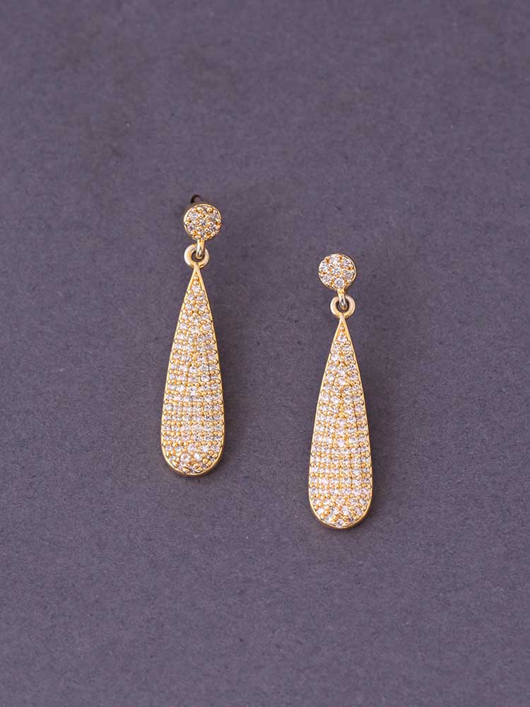 Golden Sparkle Danglers - Image 2