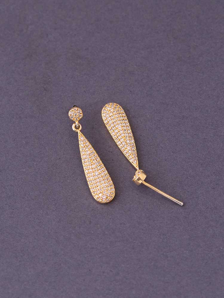 Golden Sparkle Danglers - Image 3