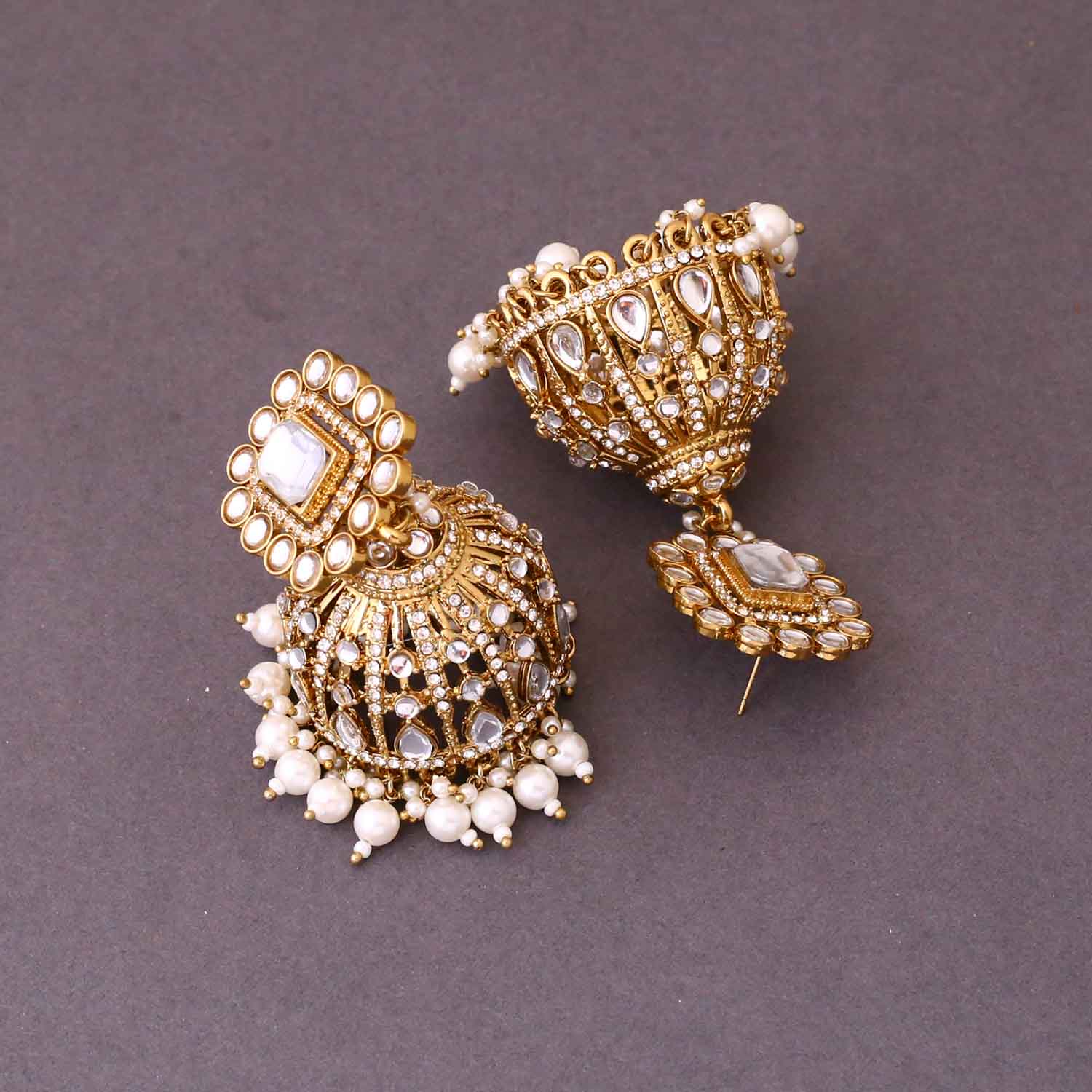 Golden Sumaniya Jhumkis - Image 4