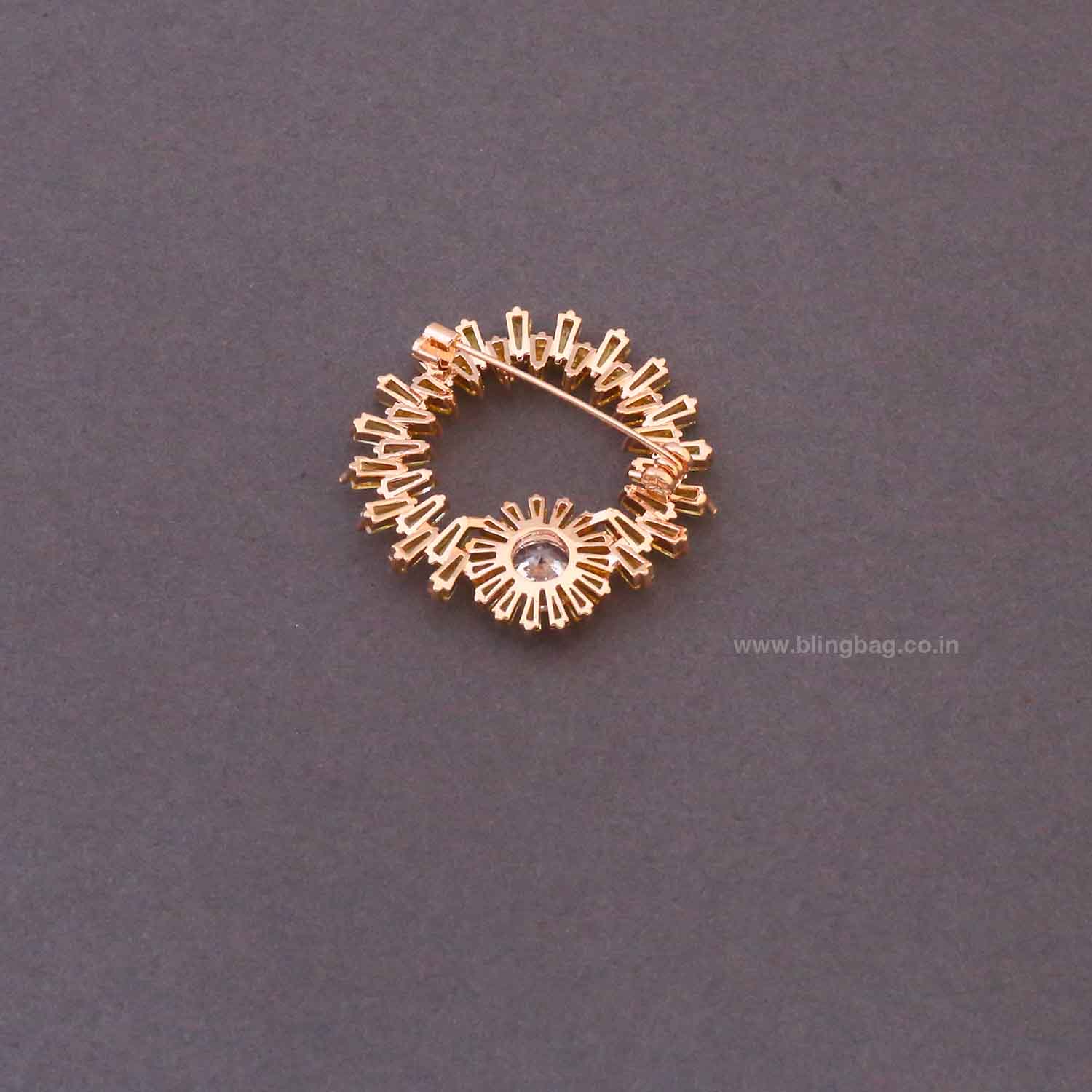 Golden Sunburst Brooch - Image 4