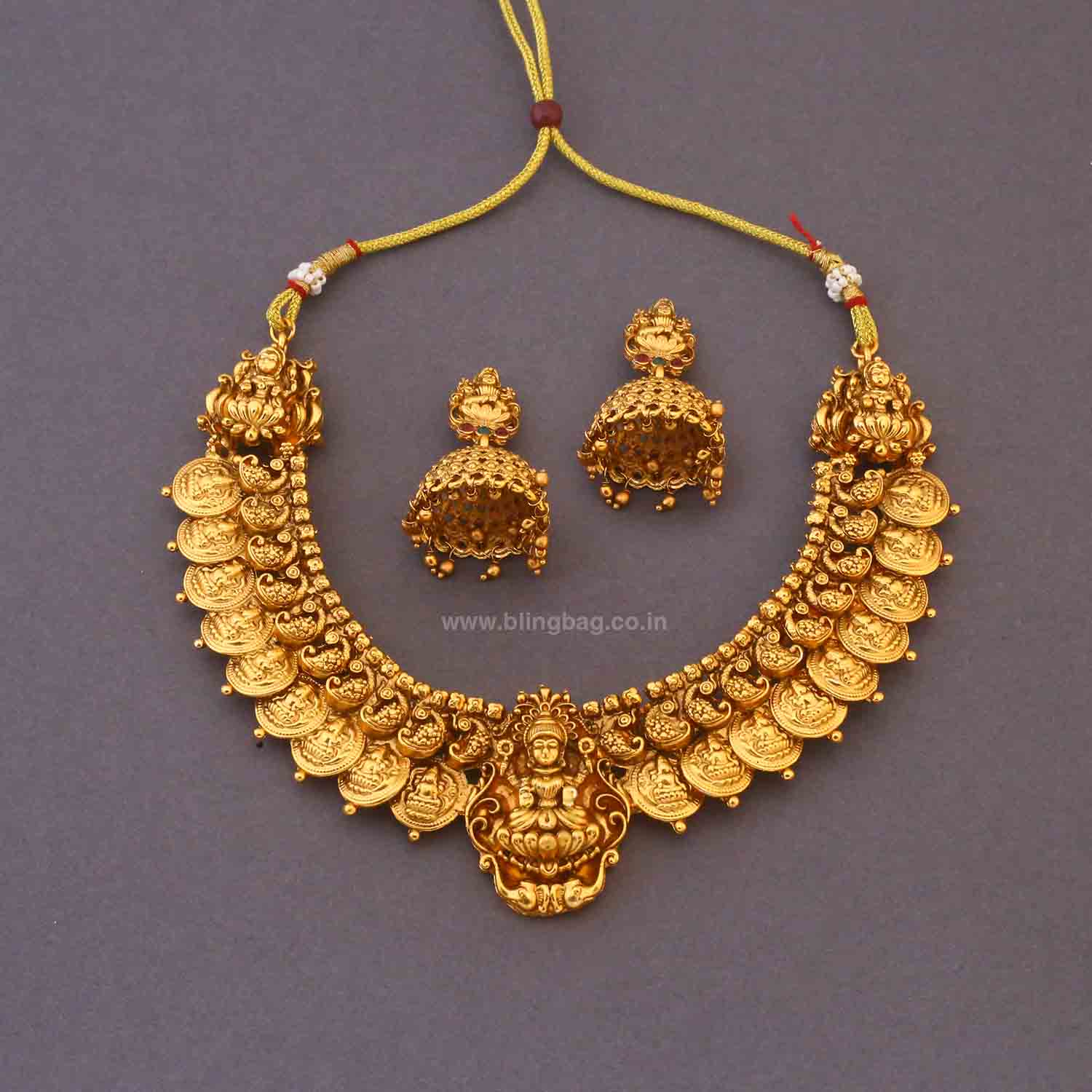 Golden Sundarishree Temple Jewellery Set - New Arrival - Image 3