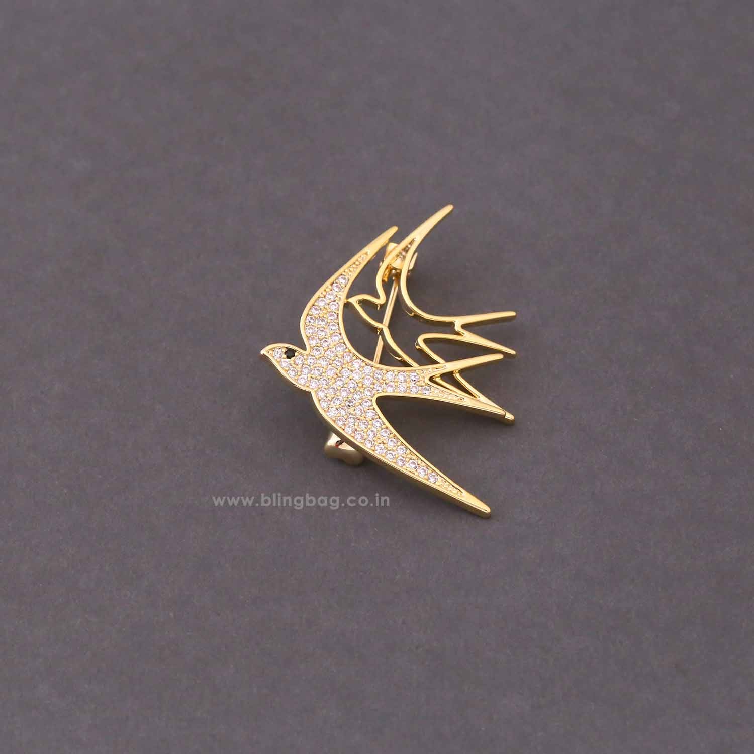 Golden Swallow Brooch - Image 3