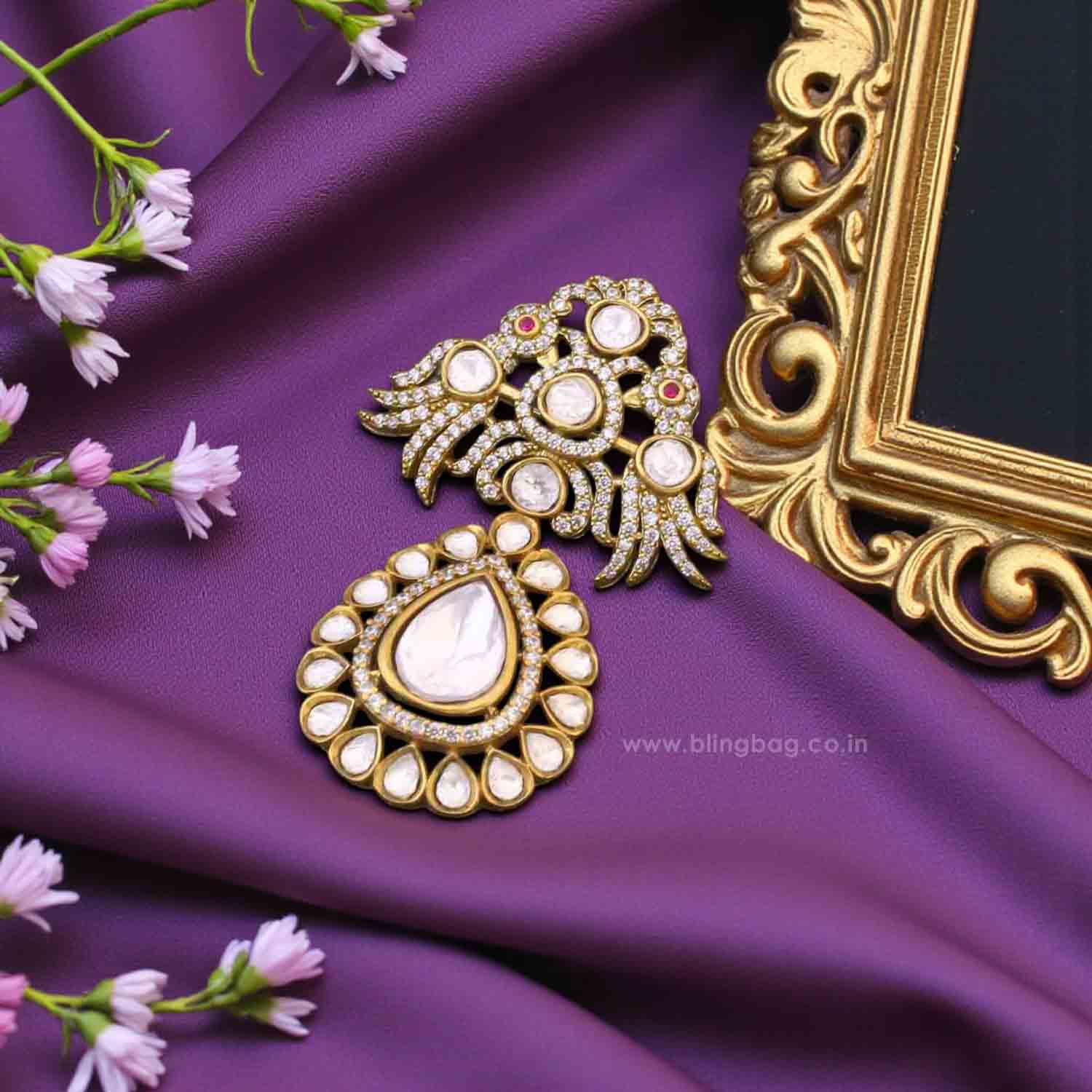 Golden Swarna Jyoti Brooch - Image 2