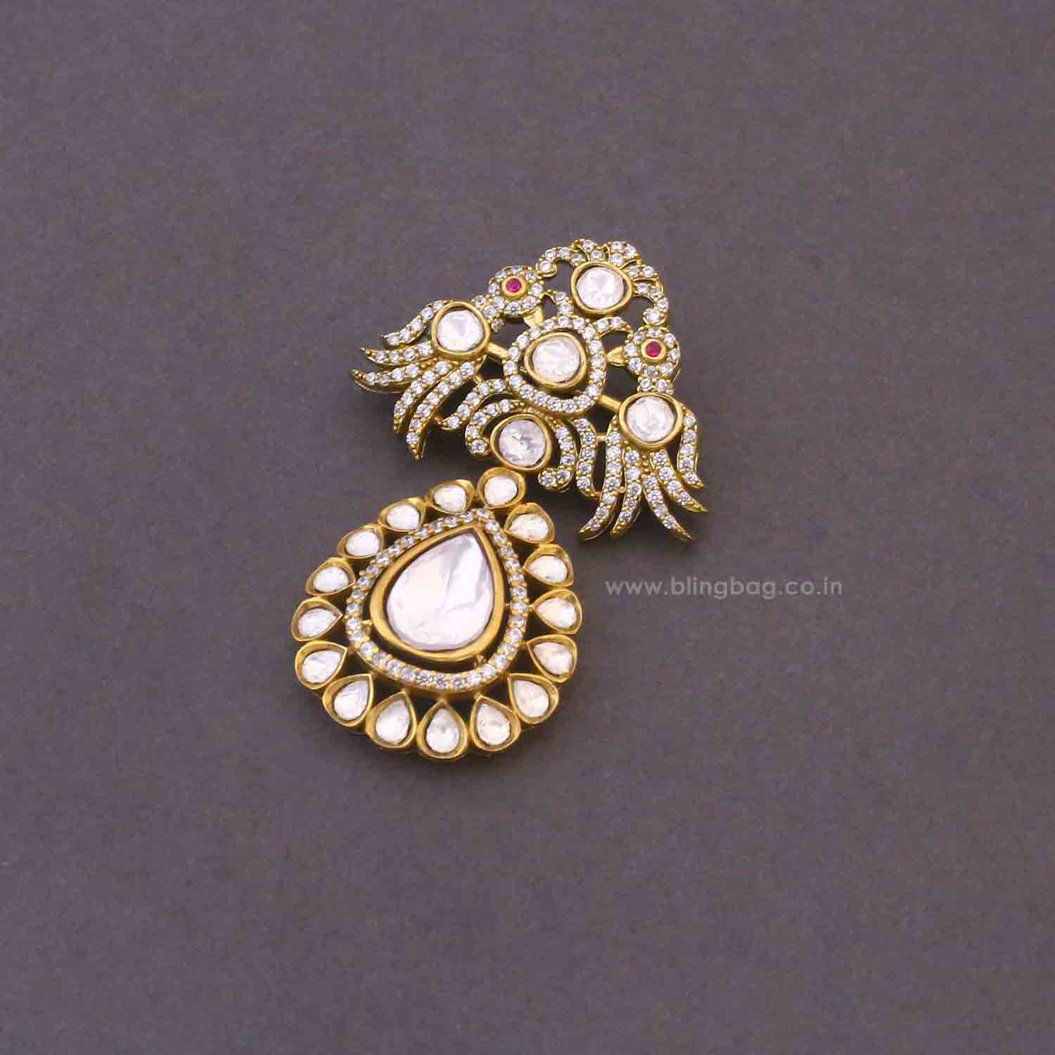 Golden Swarna Jyoti Brooch - Image 4