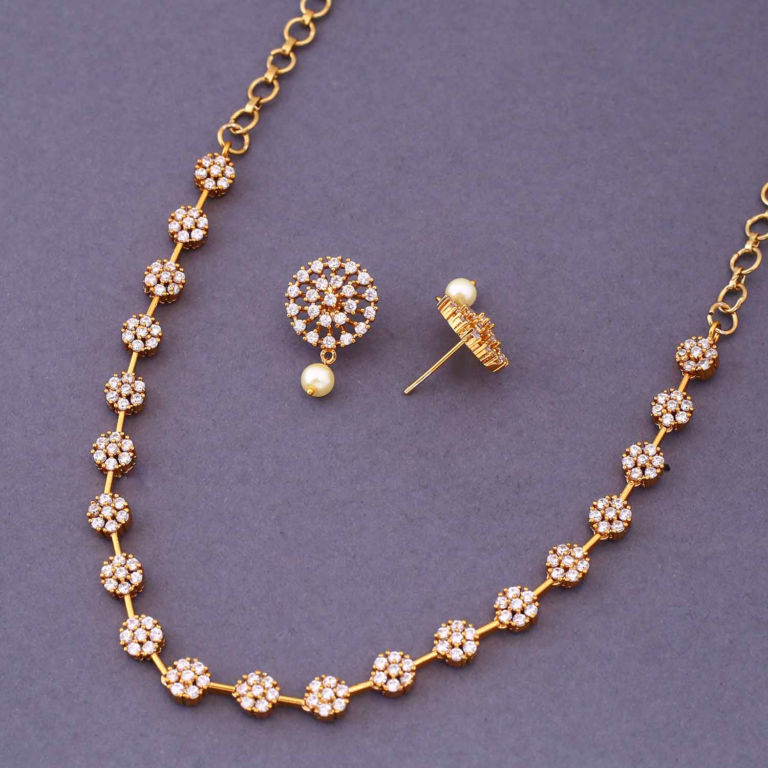 Golden Tavleen Antique Jewellery Set - New Arrival - Image 4