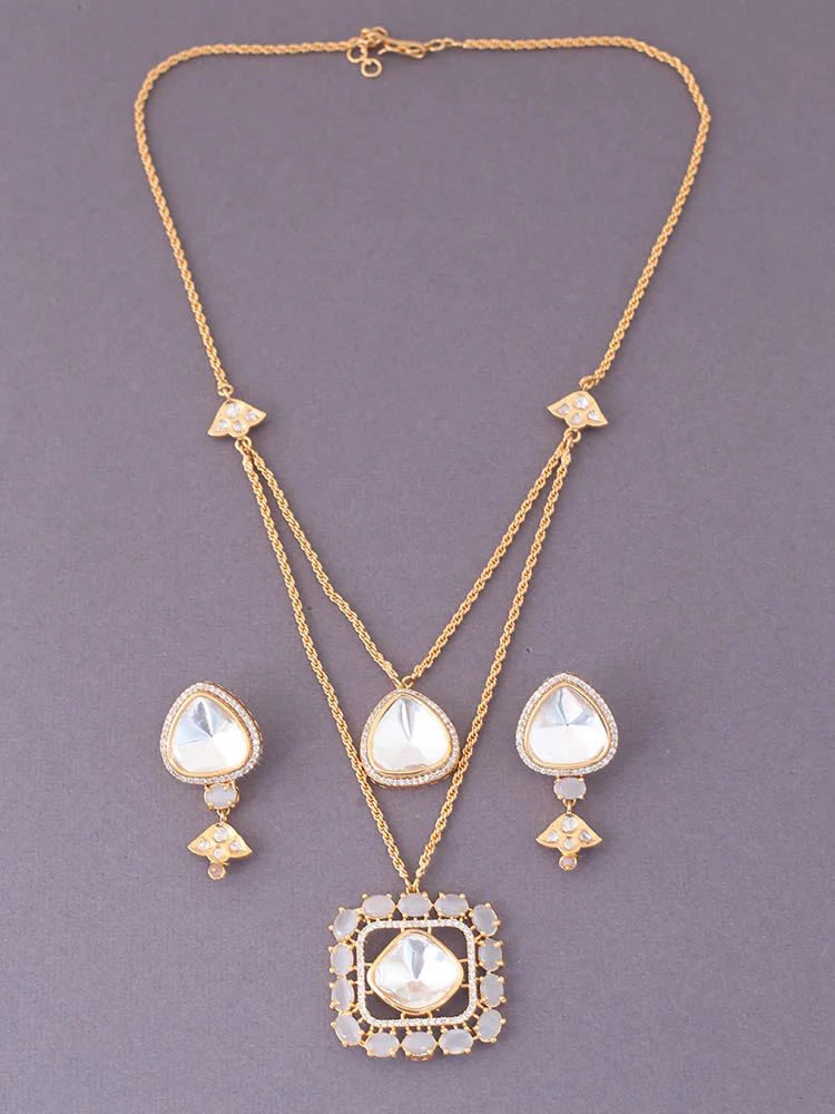 Grey Adilah Zirconia Jewellery Set - EOSS - Image 5