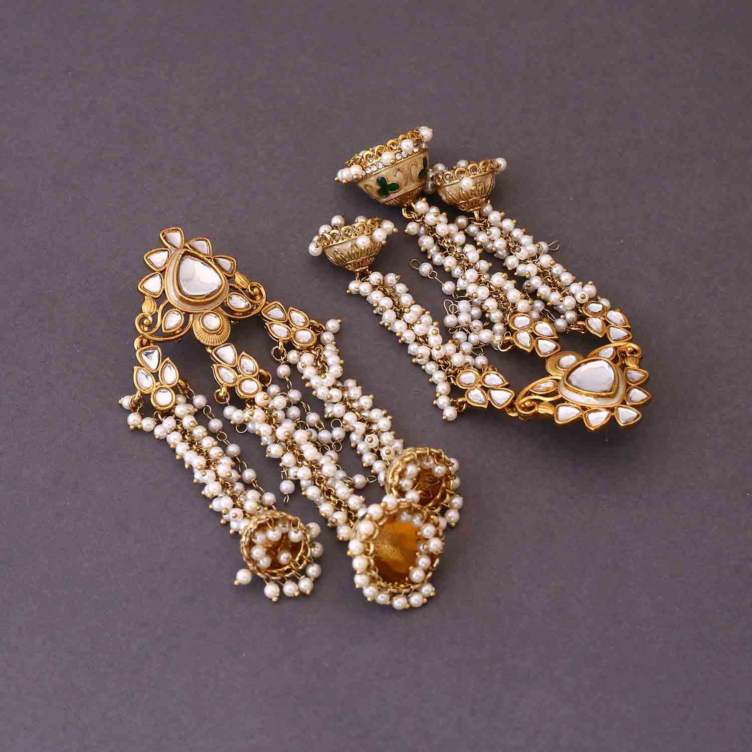 Ivory Anushka Jhumkis - Image 4