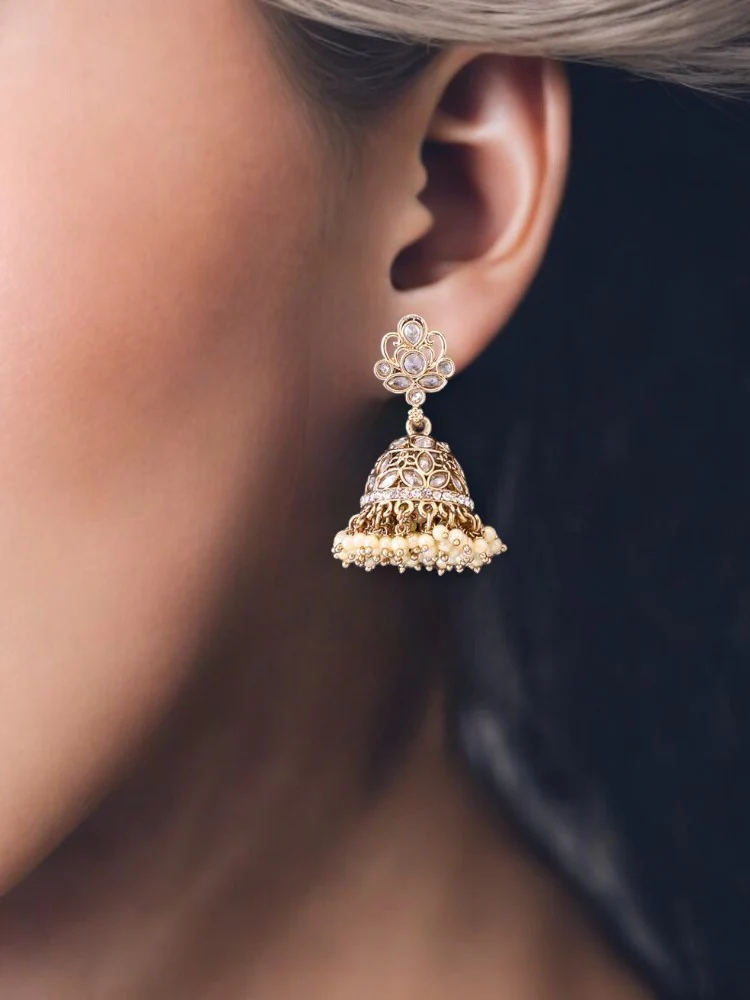 Ivory Aranyika Jhumkis - Image 2