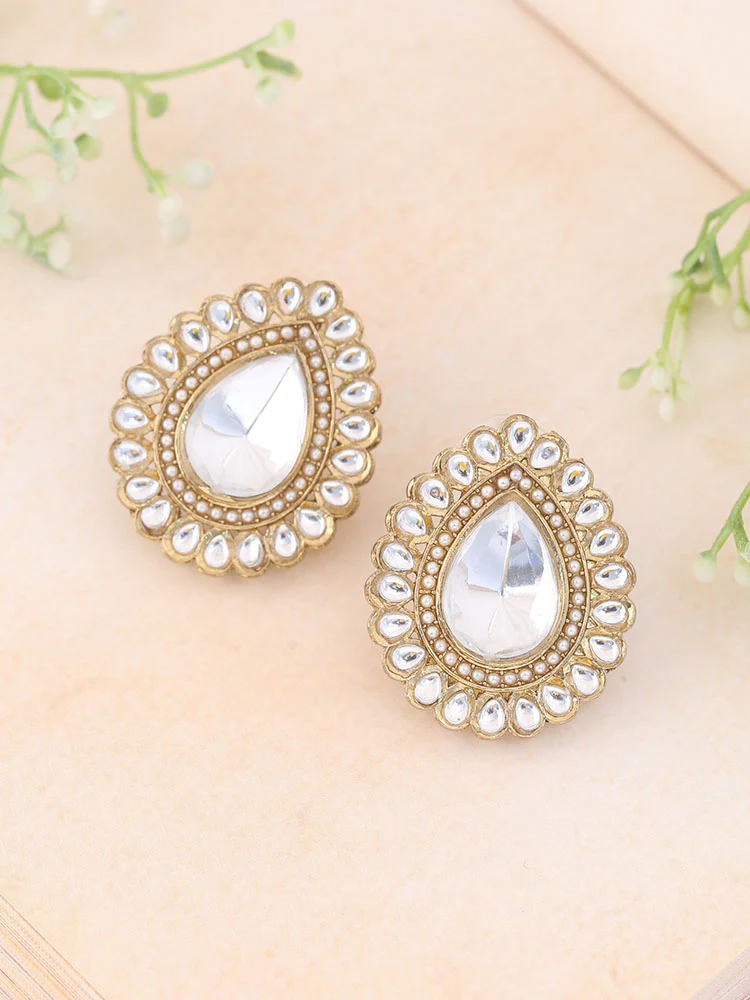 Ivory Bashmini Studs