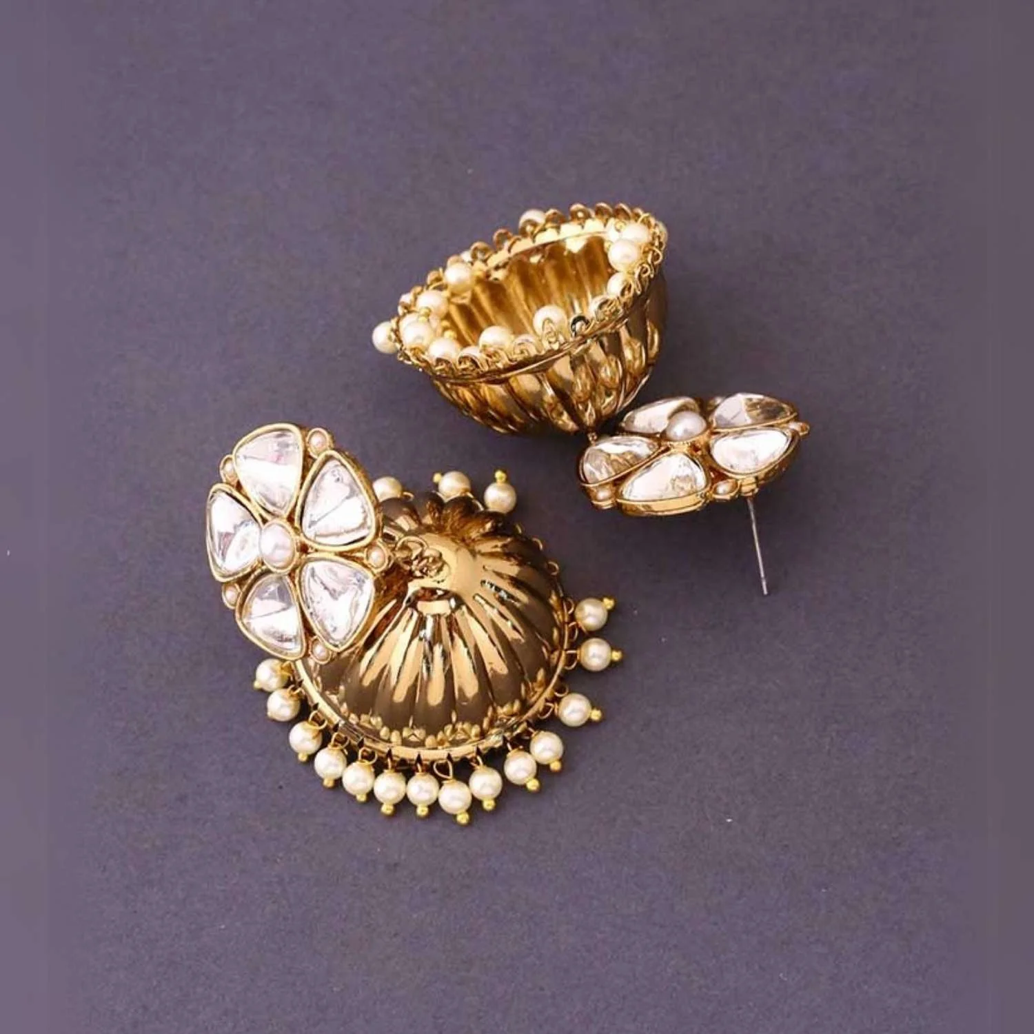 Ivory Bhagwati Jhumkis - Image 4