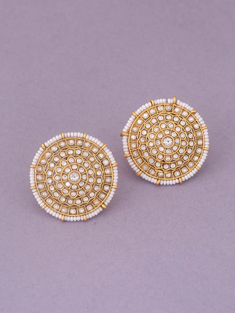 Ivory Bhalchandra Temple Studs - Image 2