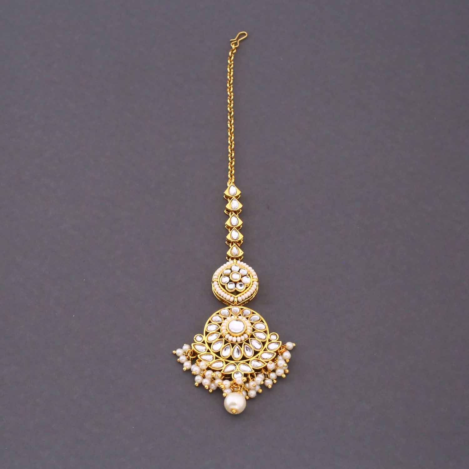 Ivory Charita Kundan Bridal Jewellery Set - Image 6