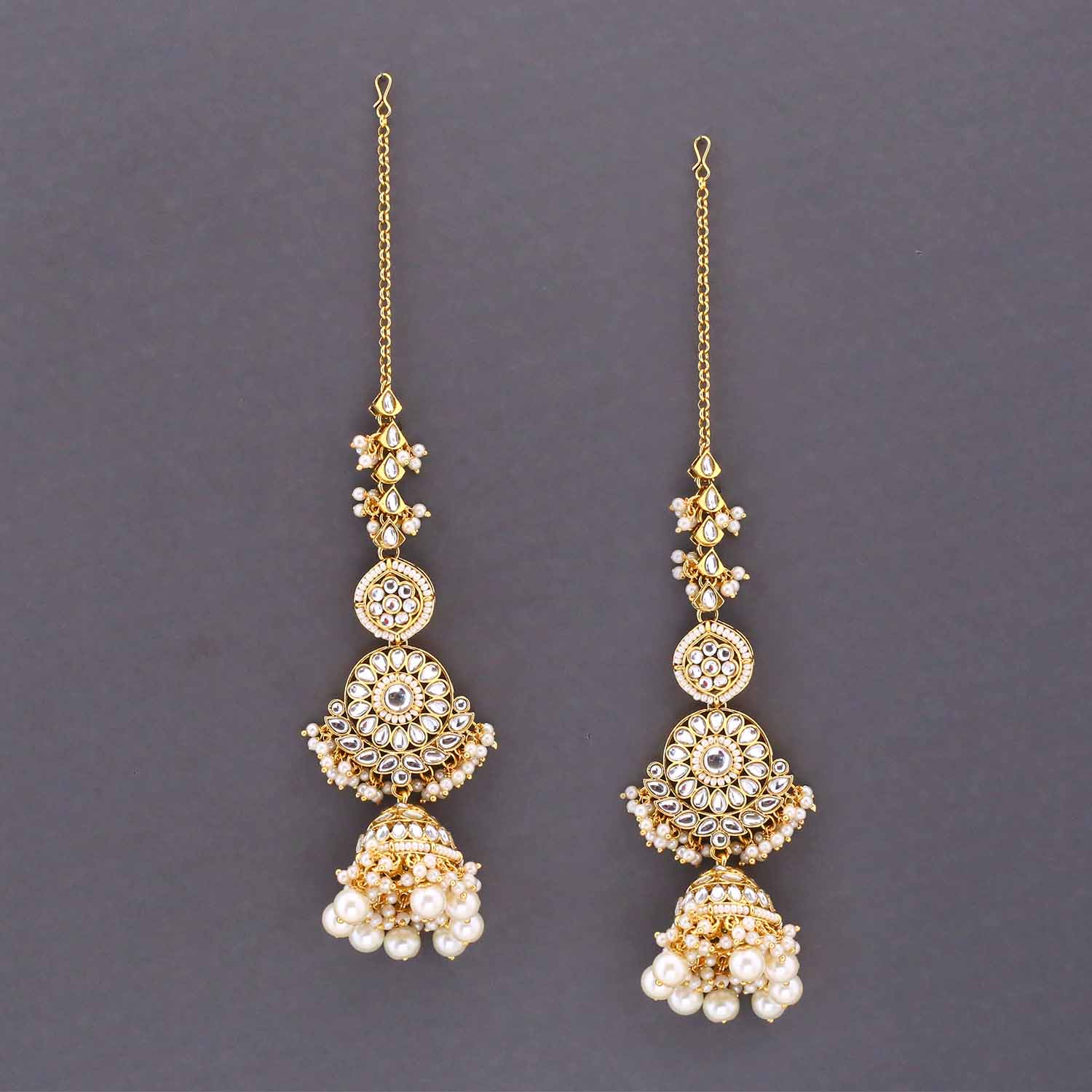 Ivory Charita Kundan Bridal Jewellery Set - Image 7