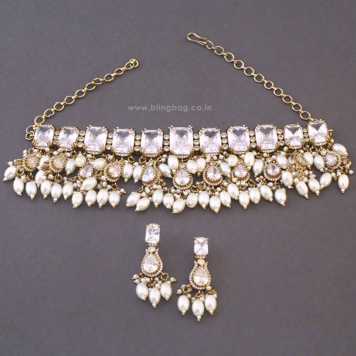 Ivory Daphira Victorian Jewellery Set - New Arrival - Image 4