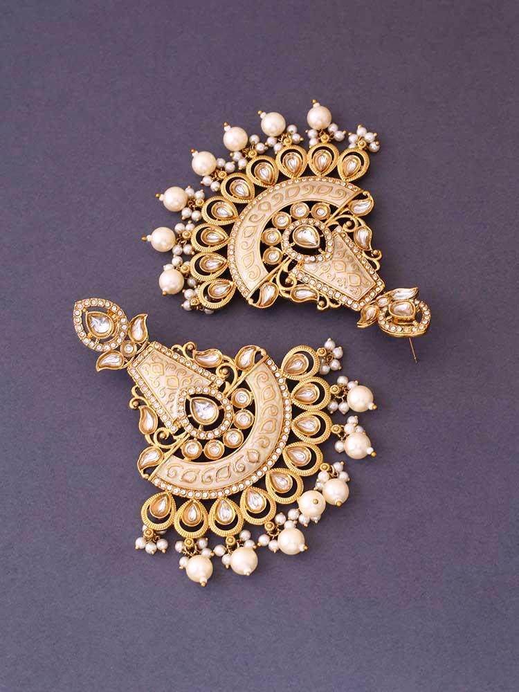 Ivory Dhanshree Chandbalis - Image 4