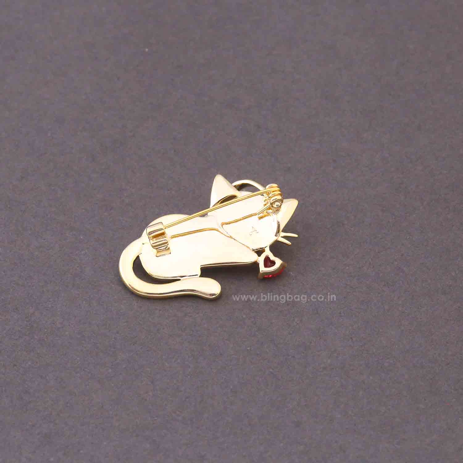 Ivory DJ Kitty Brooch - Image 5