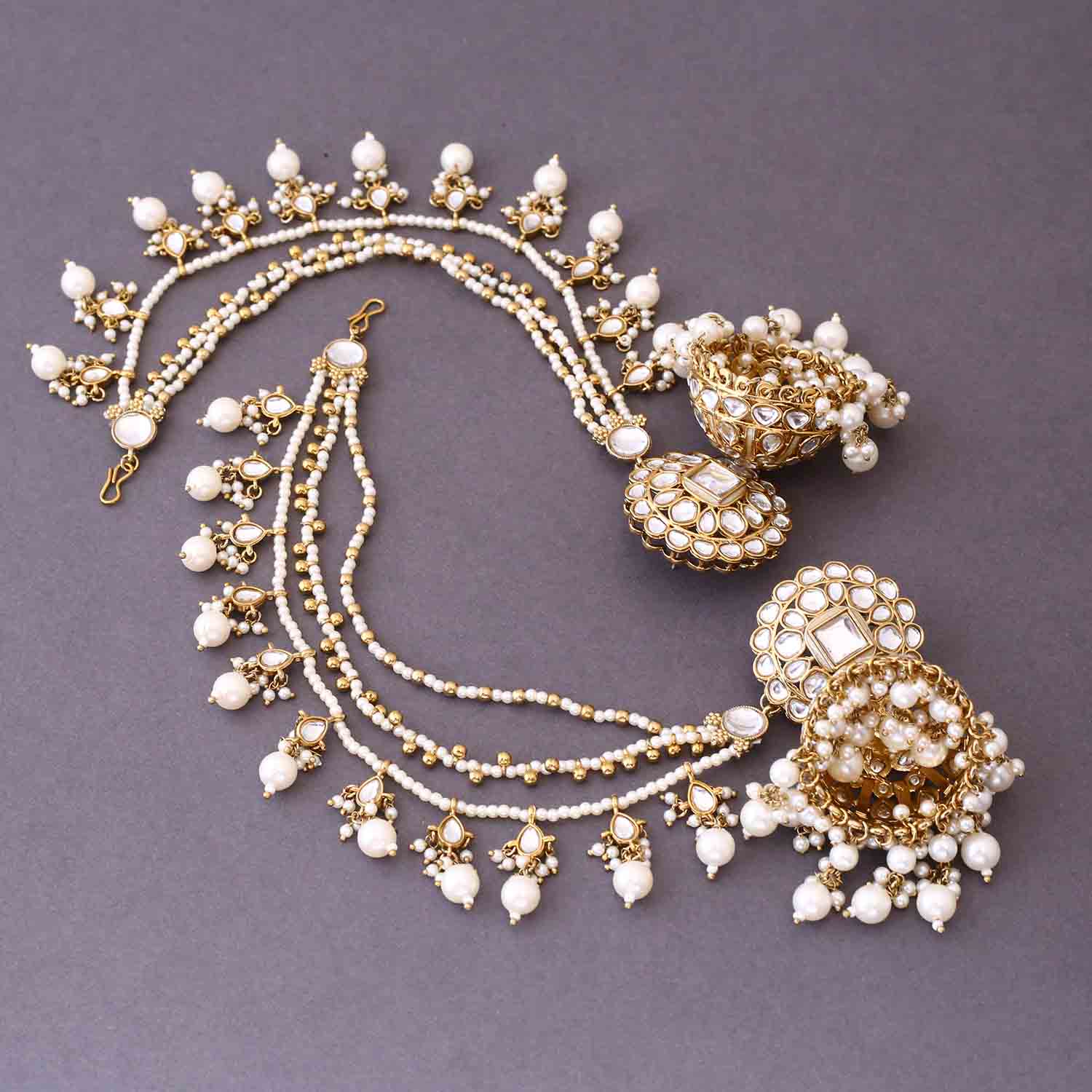 Ivory Ekshita Sahara Jhumkis - Image 3