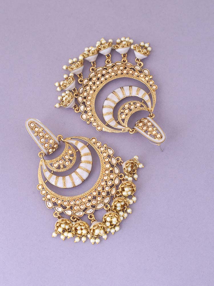 Ivory Fiona Jhumkis - Image 3