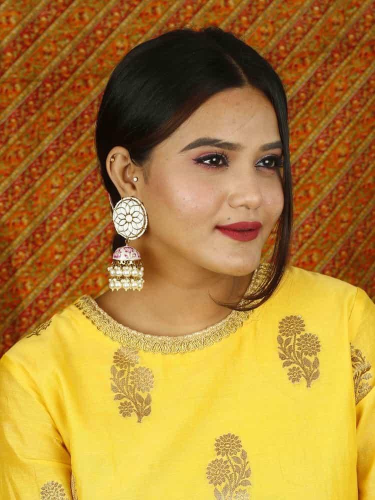 Ivory Gamini Jhumkis - Image 3