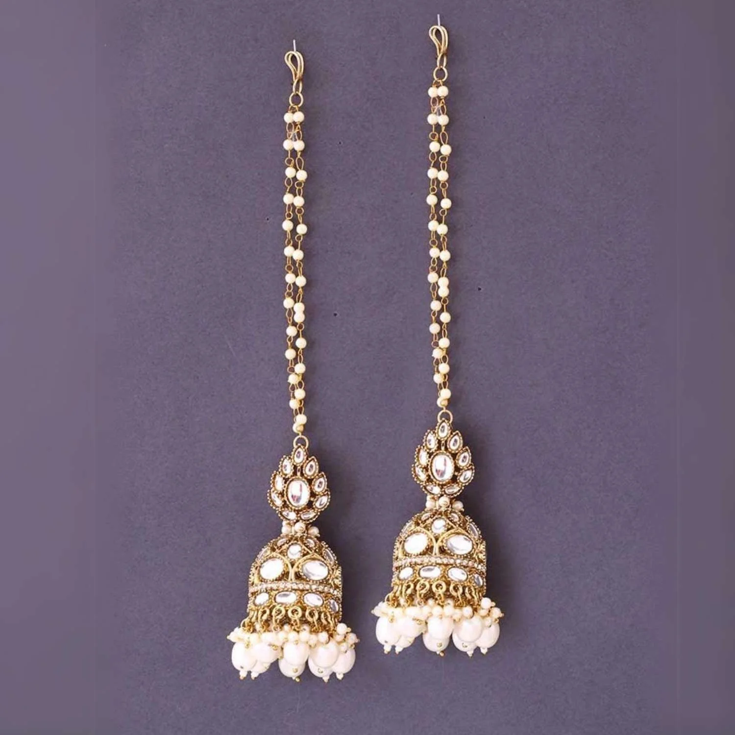 Ivory Gita Sahara Jhumkis - Image 2
