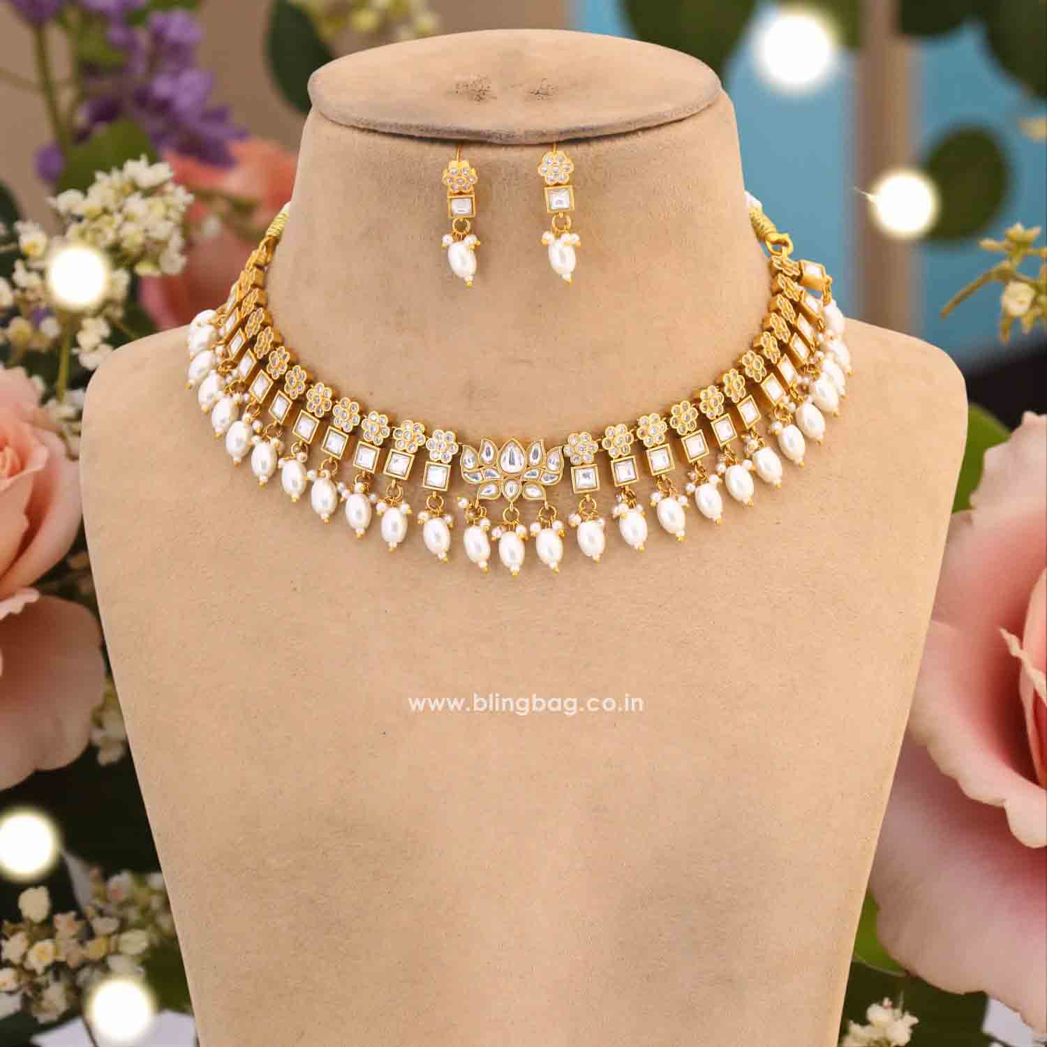 Ivory Hridya Antique Jewellery Set - New Arrival - Image 2