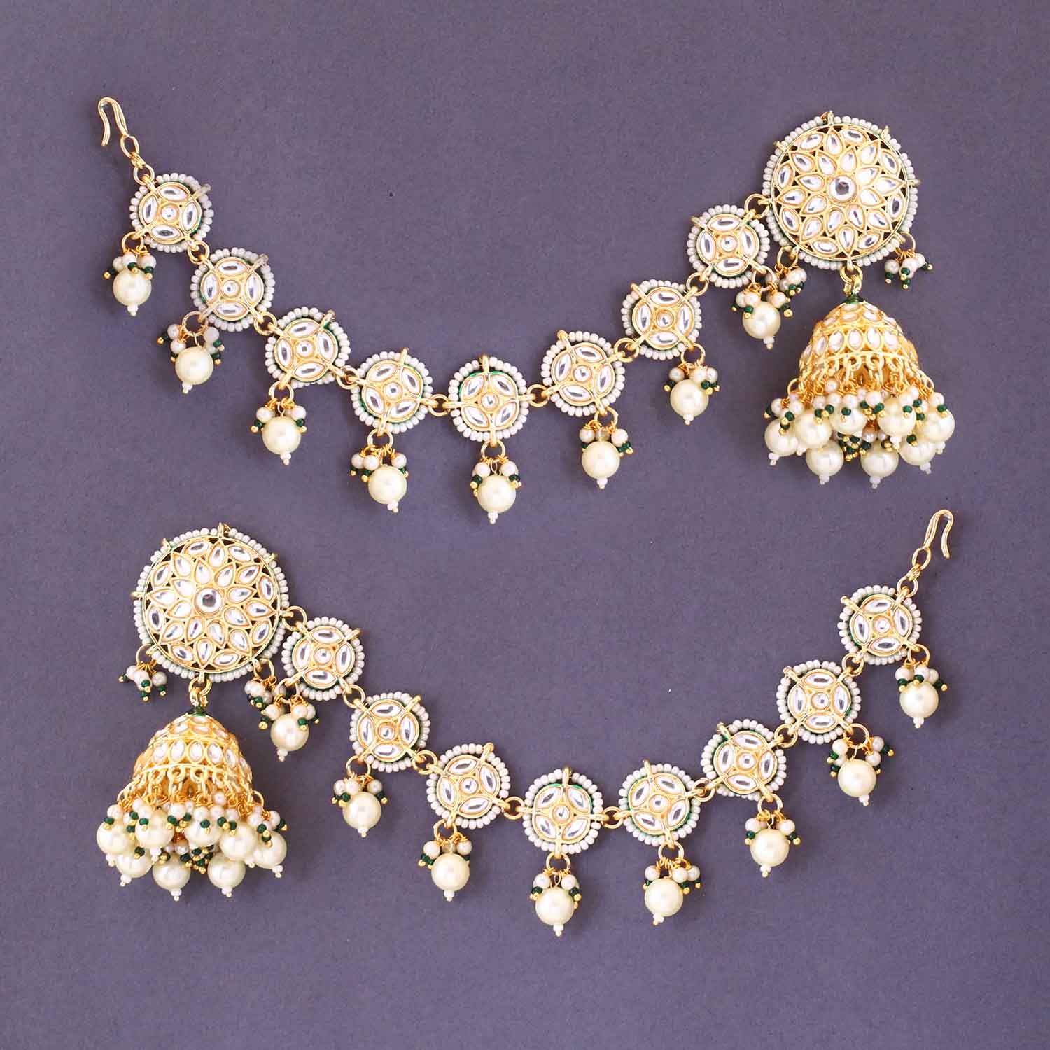 Ivory Kiranmayi Sahara Jhumkis - Image 2