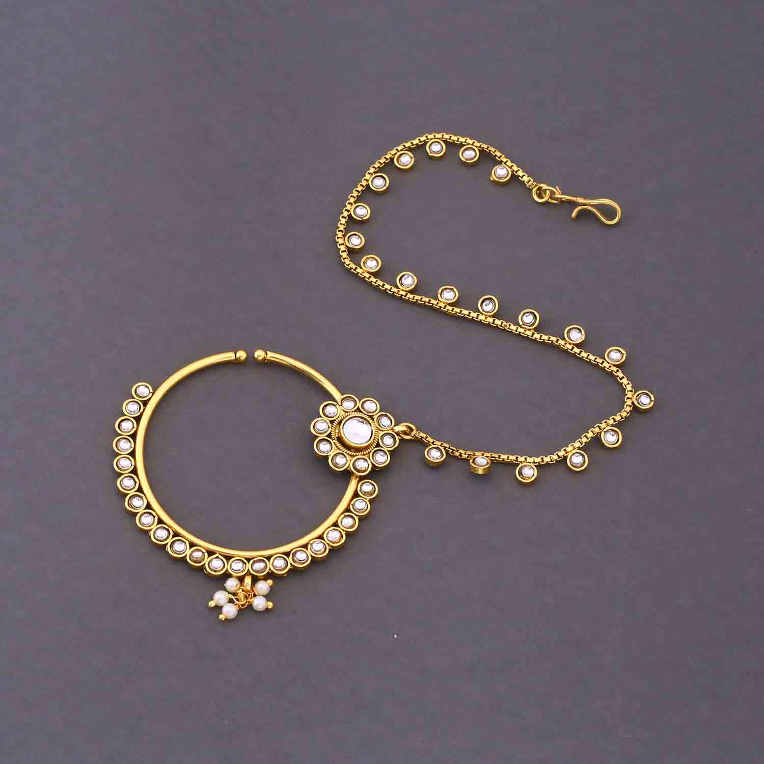 Ivory Kshirja Kundan Bridal Jewellery Set - Image 11