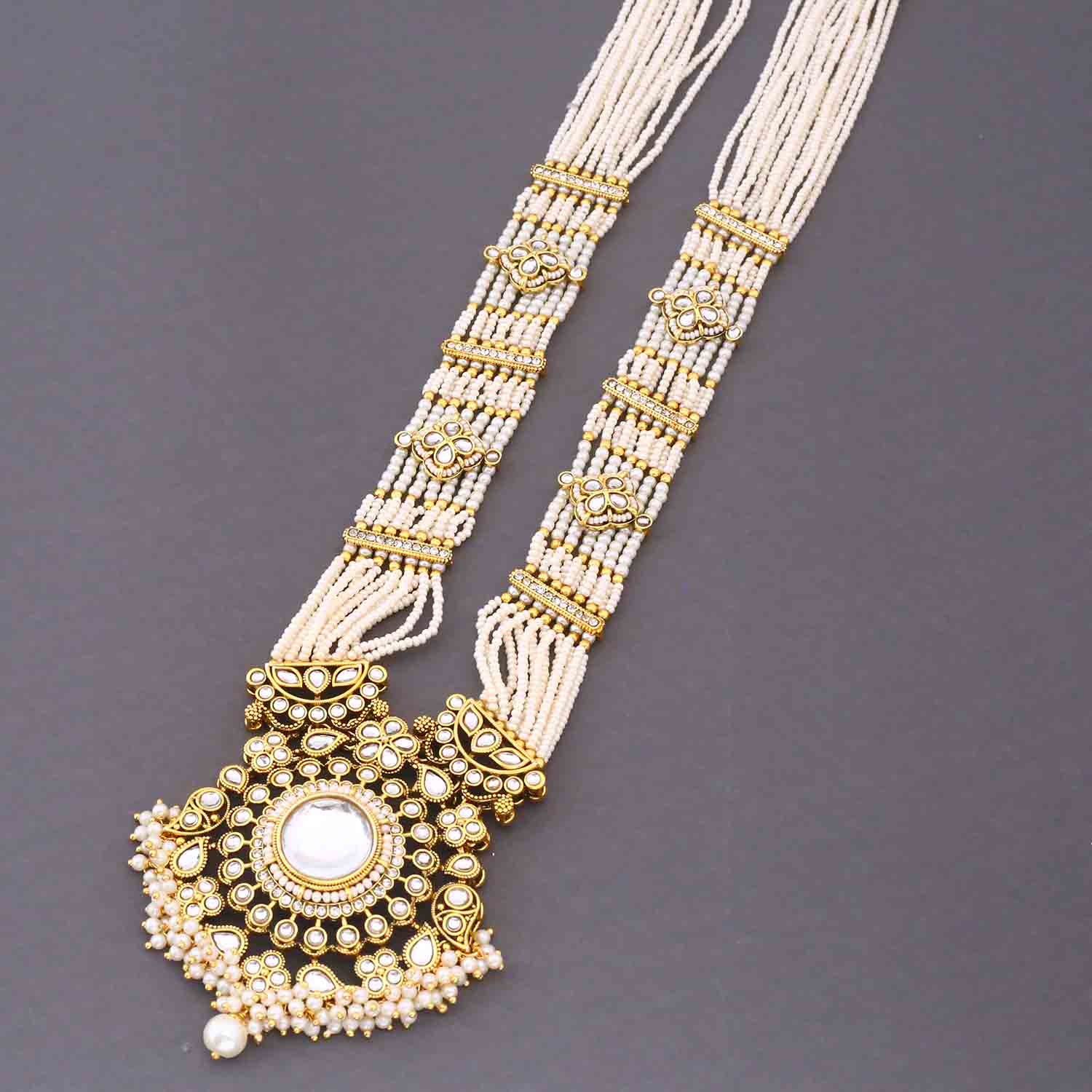 Ivory Kshirja Kundan Bridal Jewellery Set - Image 5