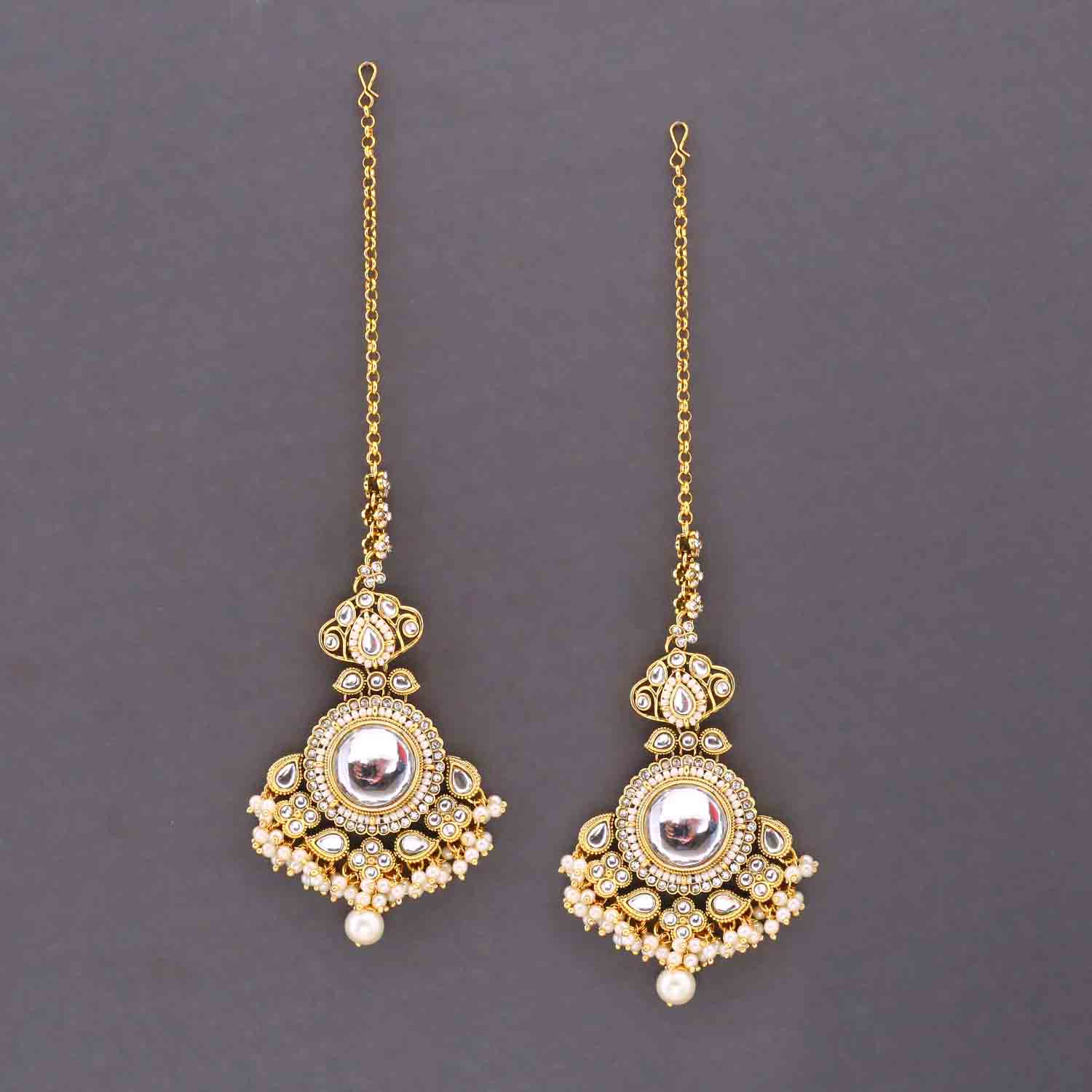 Ivory Kshirja Kundan Bridal Jewellery Set - Image 7