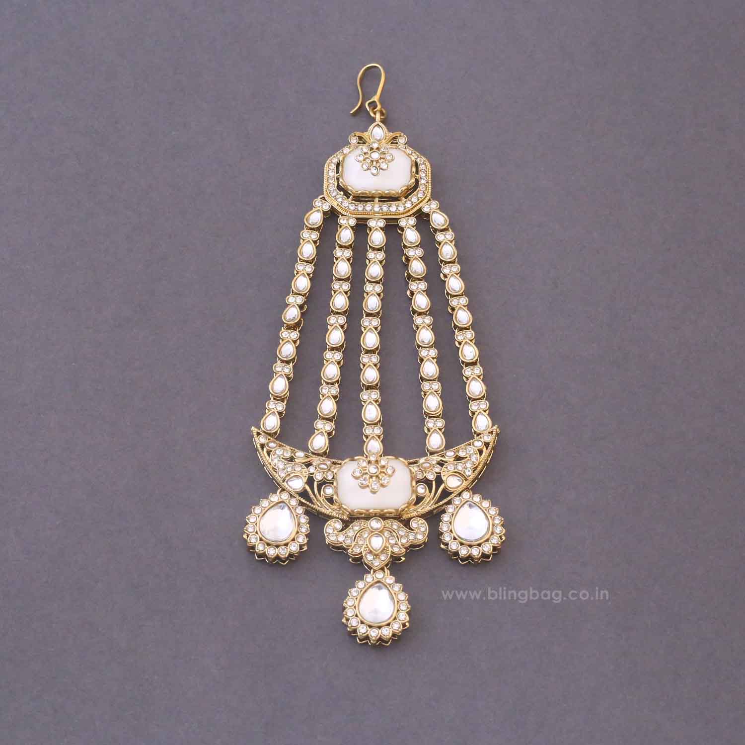 Ivory Labdhi Bridal Jewellery Set - Image 8