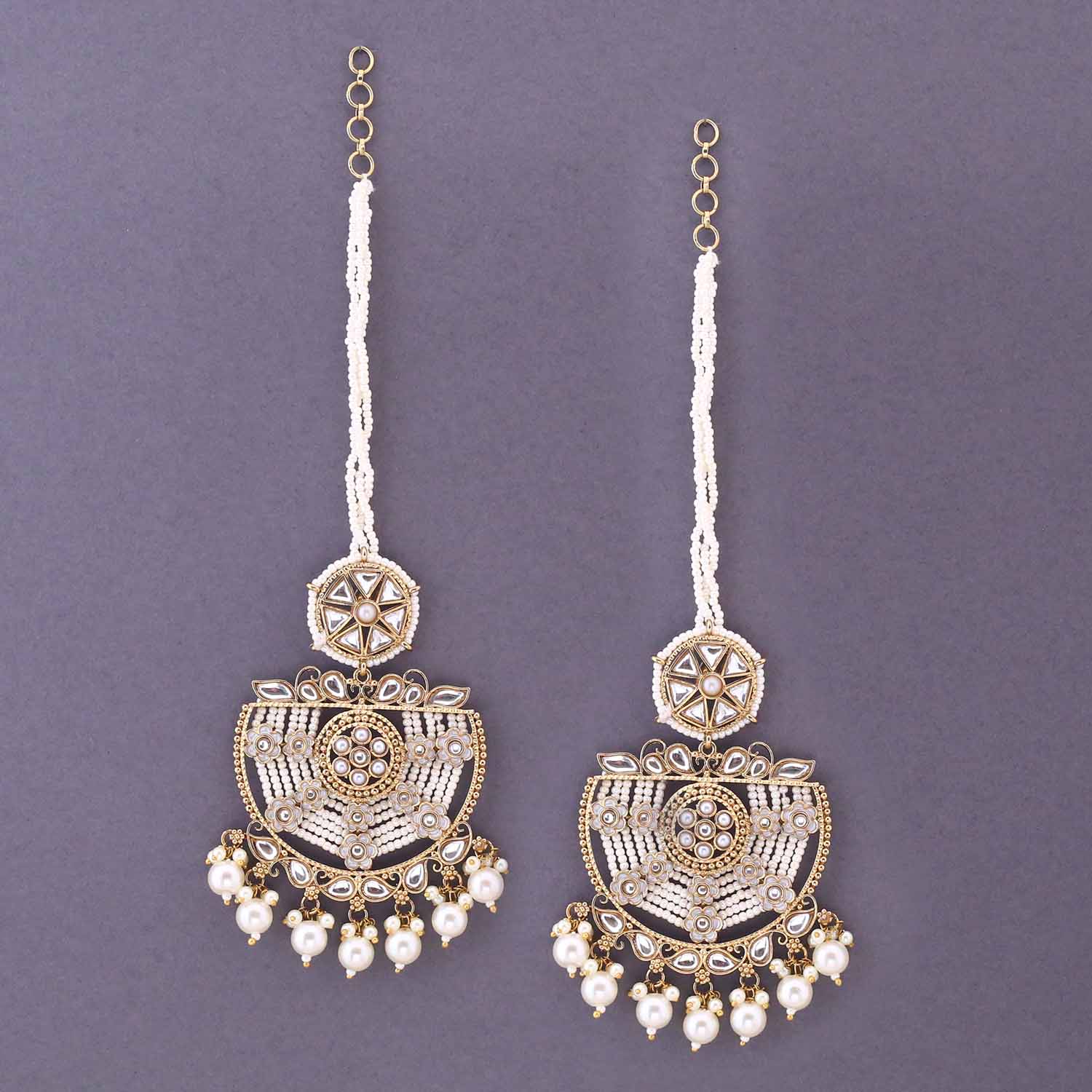 Ivory Madhaya Sahara Chandbalis - Image 2