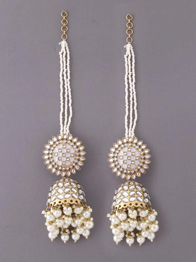 Ivory Maharani Sahara Jhumkis - Image 2