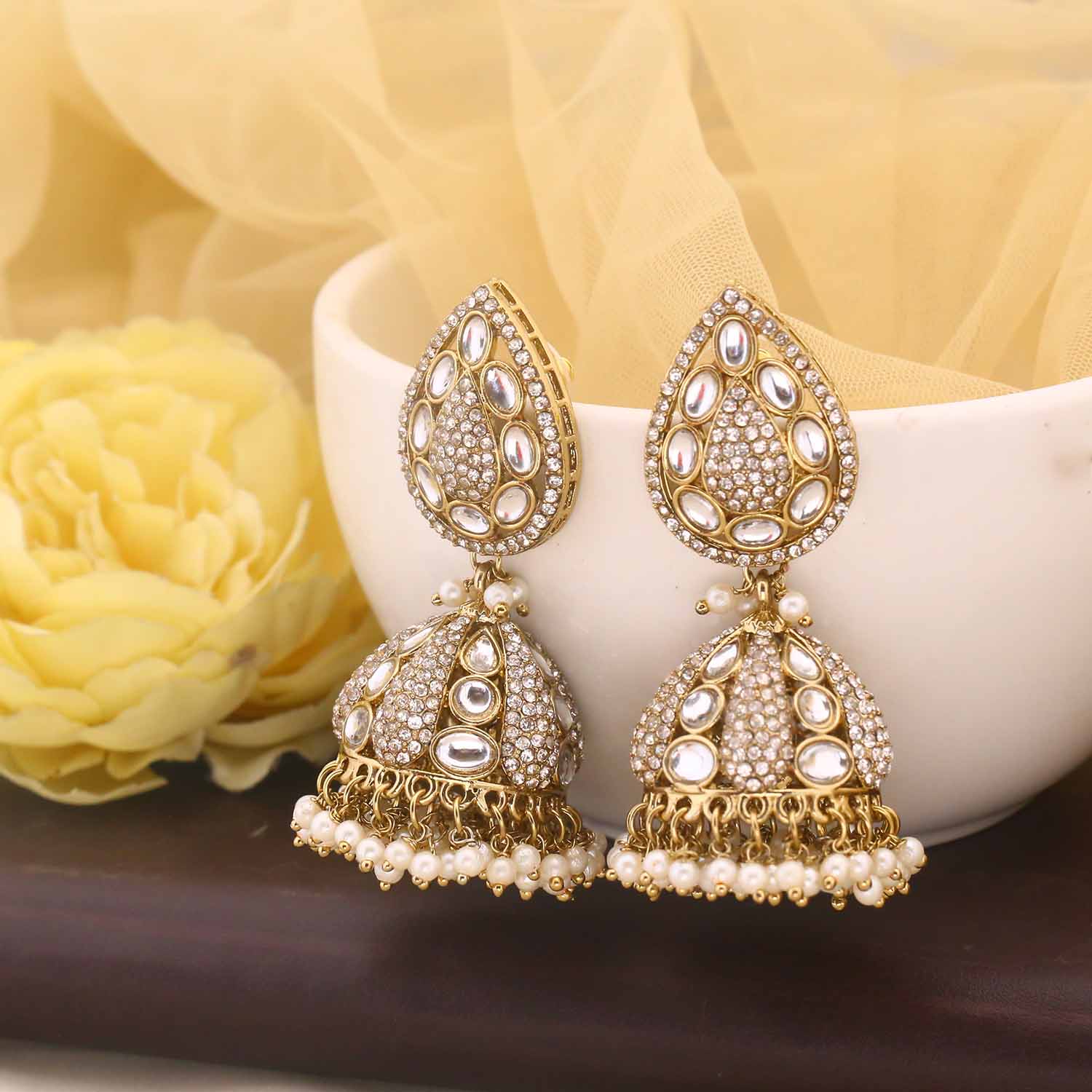 Ivory Mariyeh Jhumkis