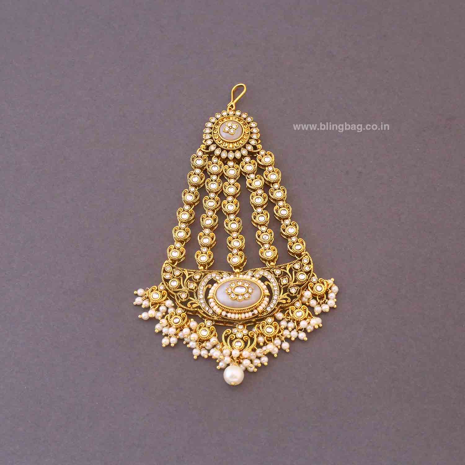 Ivory Mehra Bridal Jewellery Set - Image 7