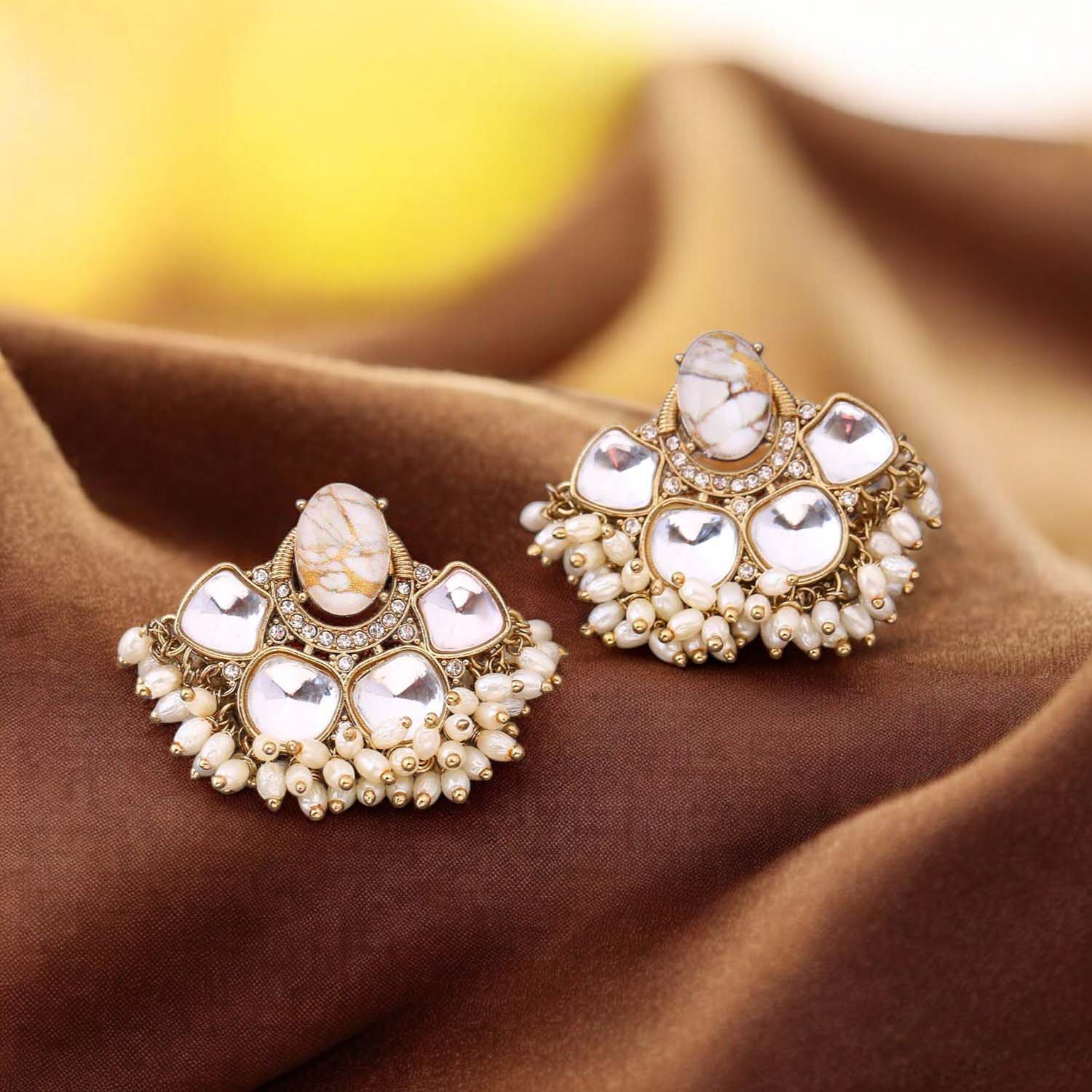 Ivory Mounika Studs