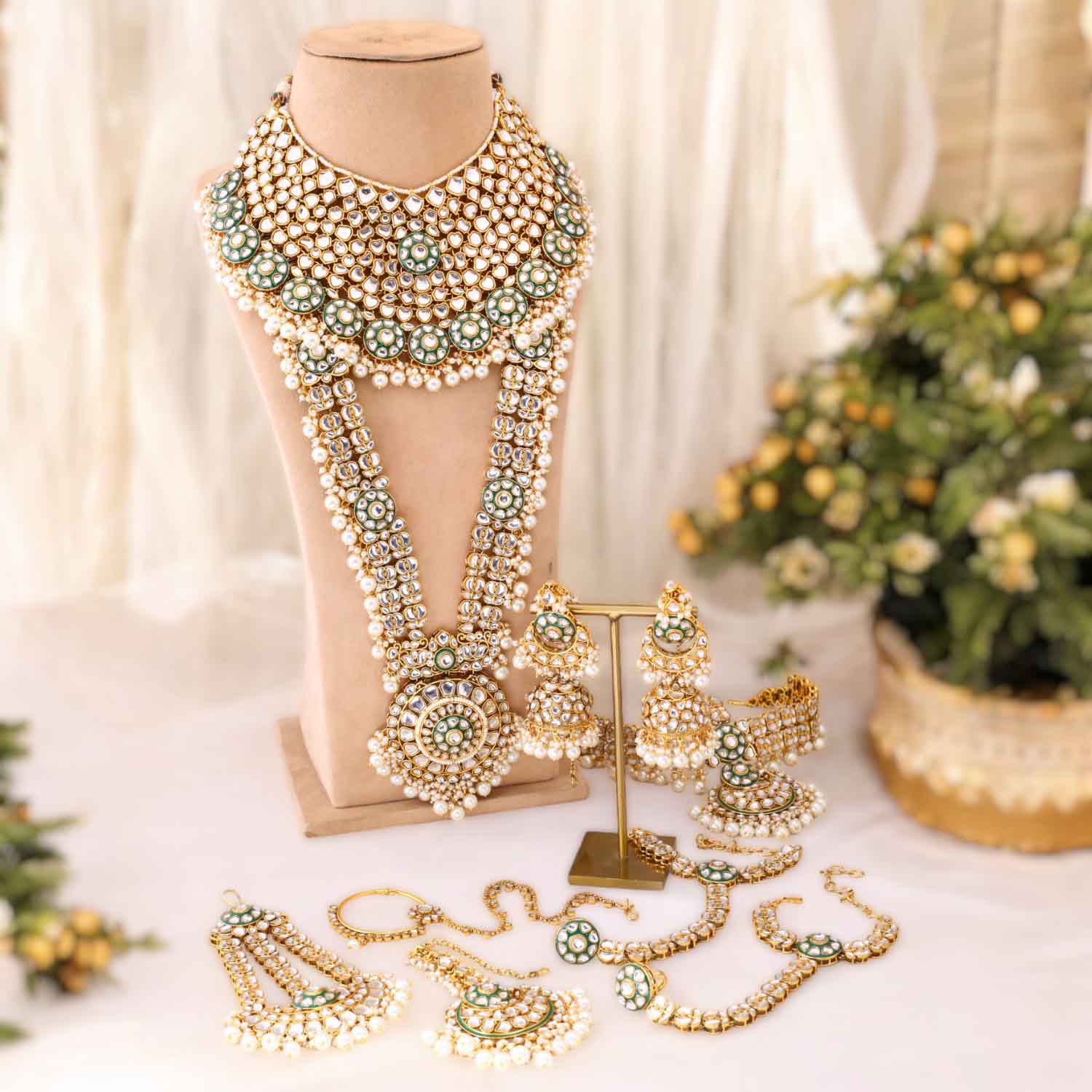 Ivory Mriyani Bridal Jewellery Set - Image 2