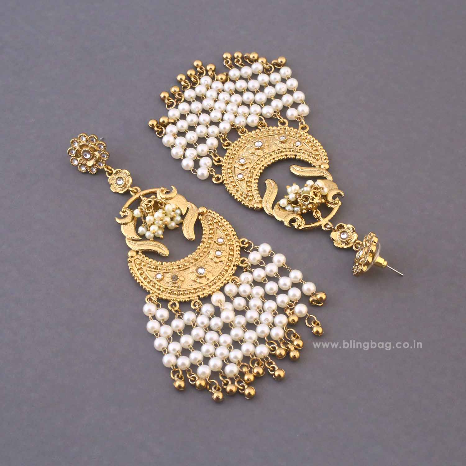 Ivory Muktai Tassels - Image 3