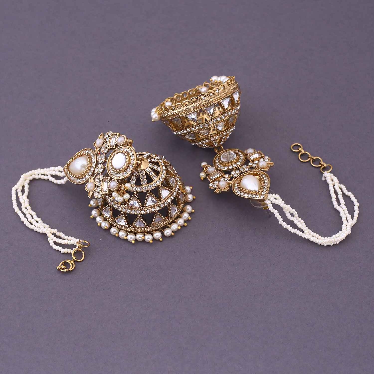 Ivory NeharI Sahara Jhumkis - Image 3