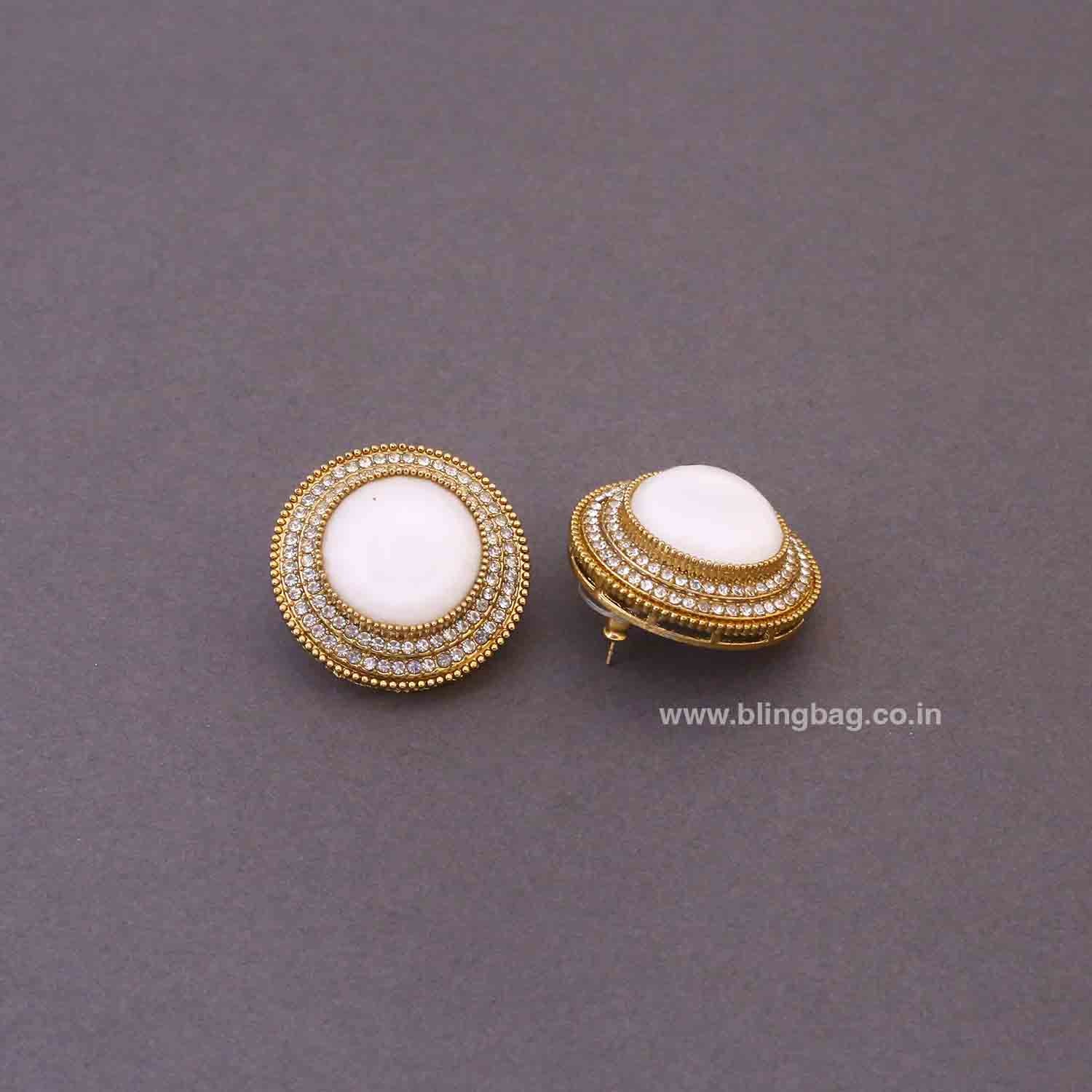 Ivory Nishaa Studs - Image 2