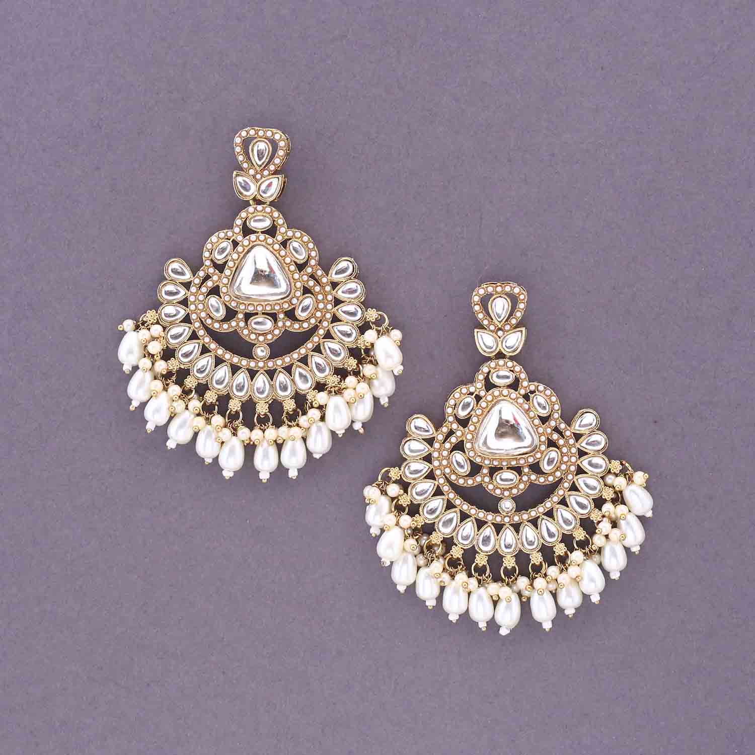 Ivory Noor Punjabi Chandbalis - Image 2