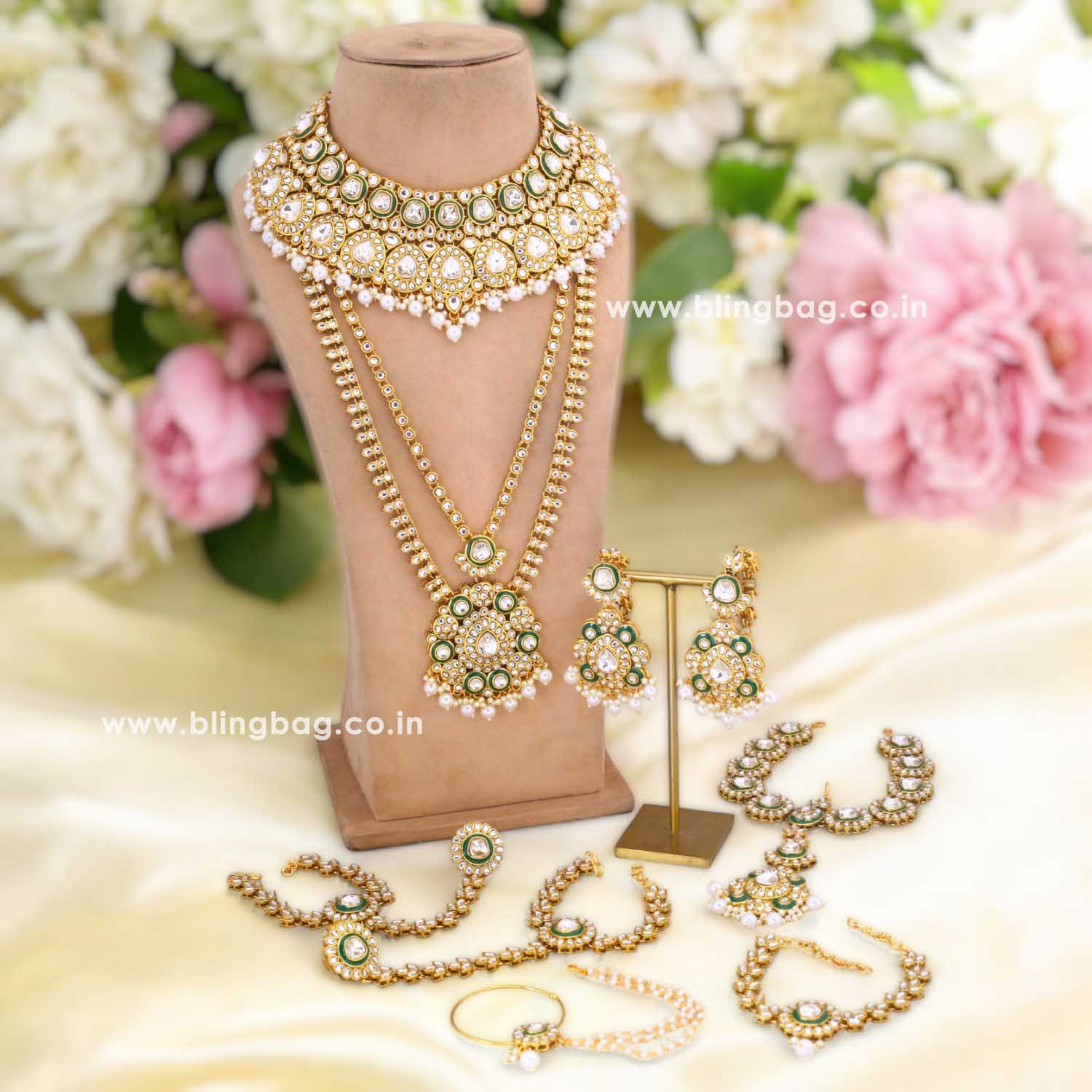 Ivory Parijat Bridal Jewellery Set