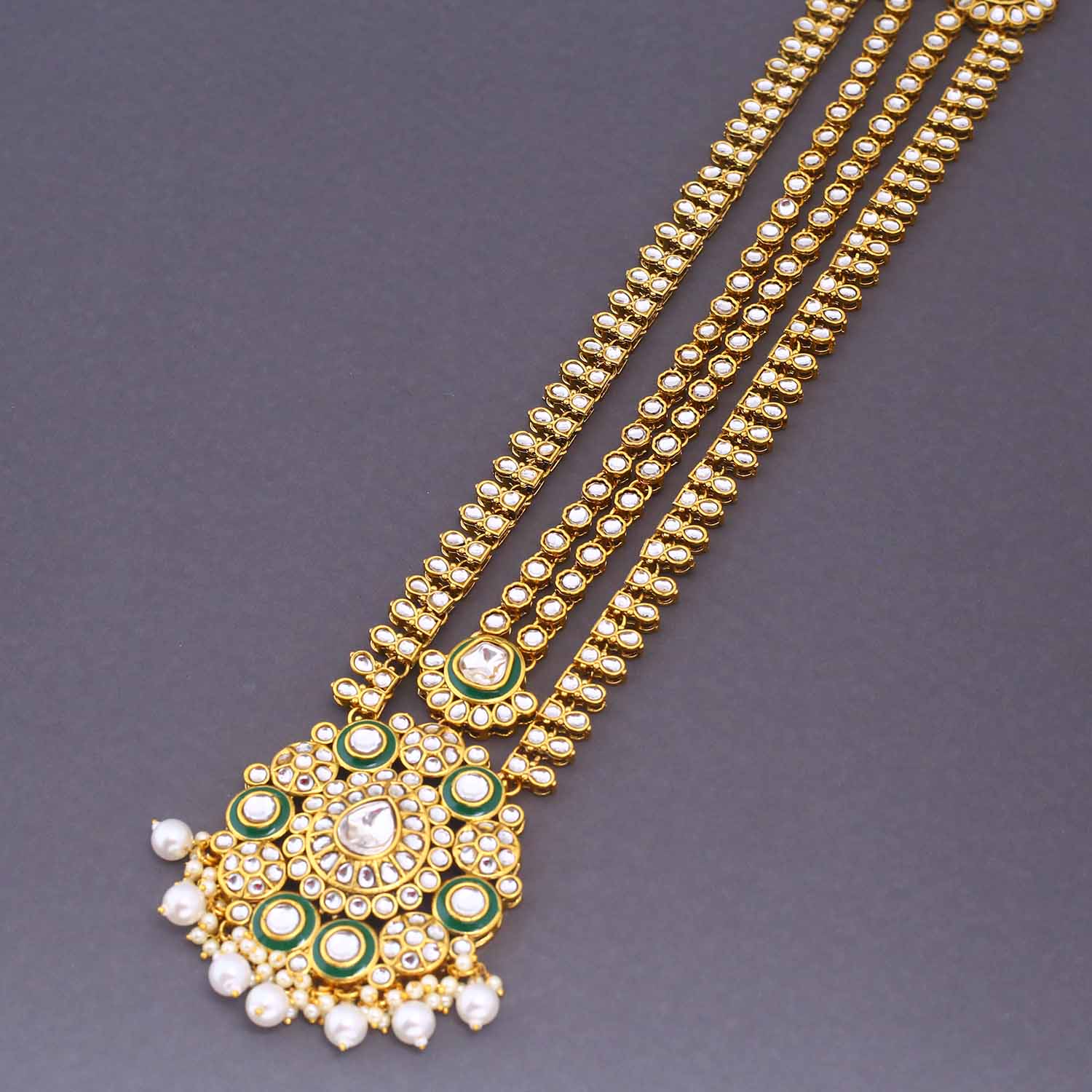 Ivory Parijat Bridal Jewellery Set - Image 4