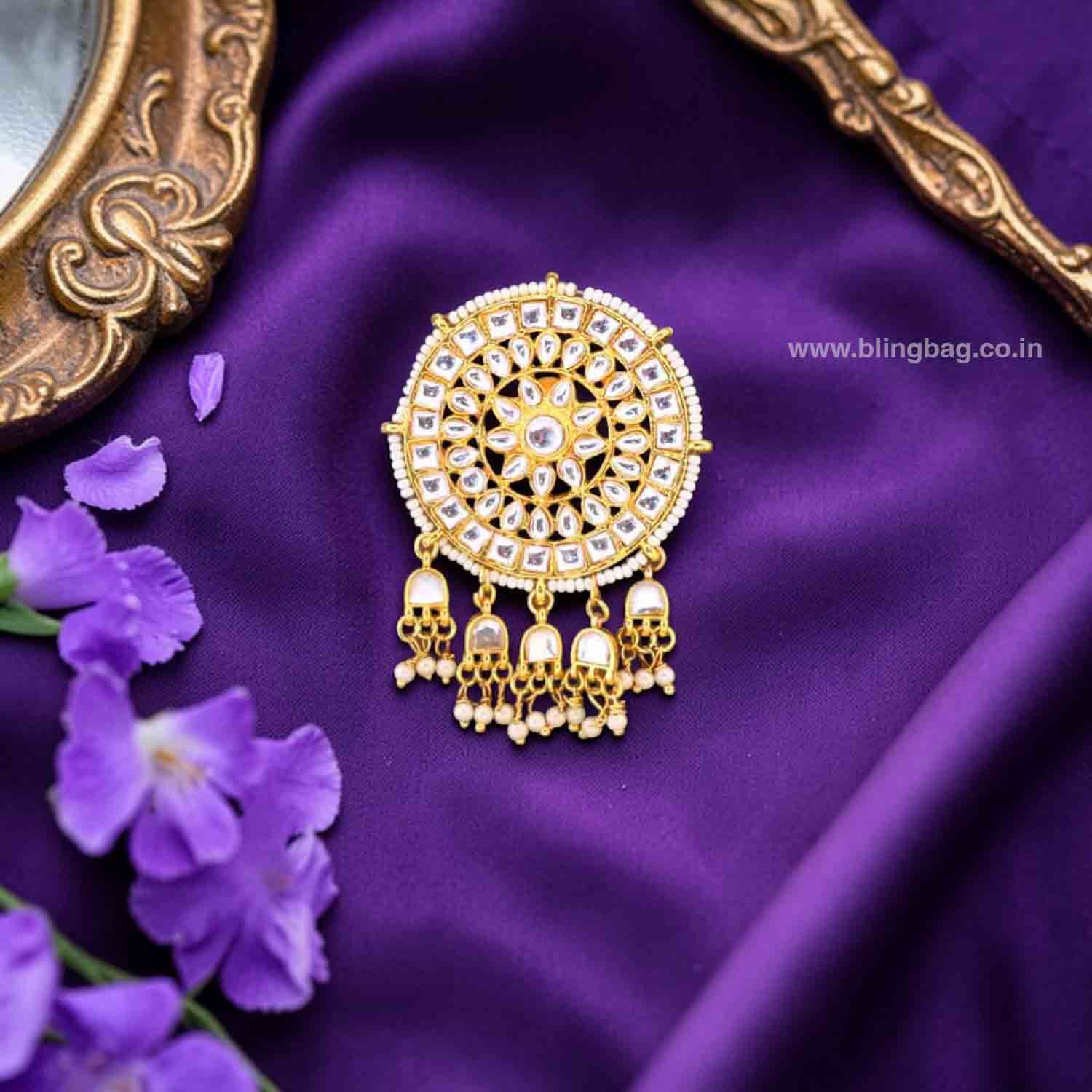 Ivory Payala Hair Chooti - Image 2