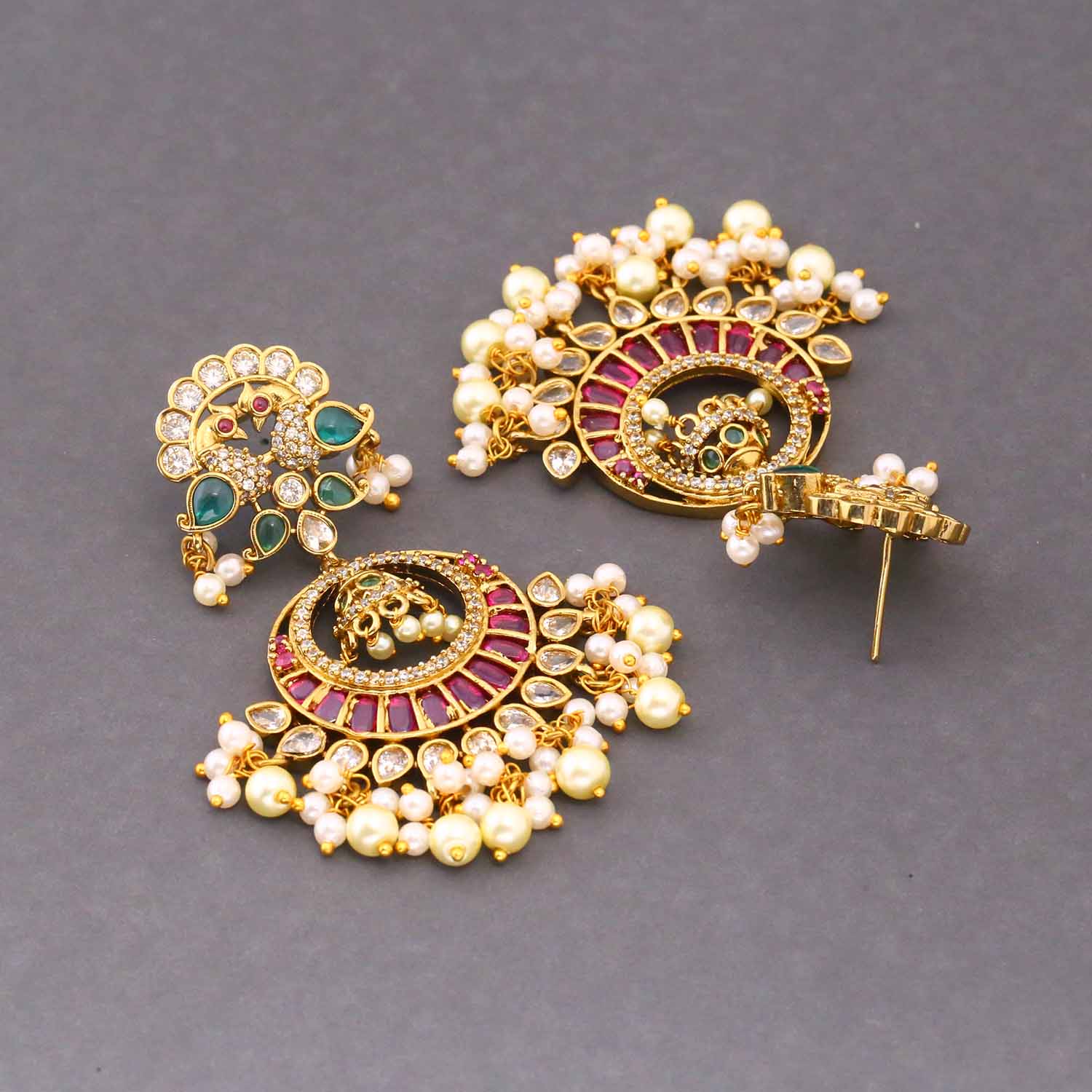 Ivory Pirale Victorian Chandbalis - Image 4