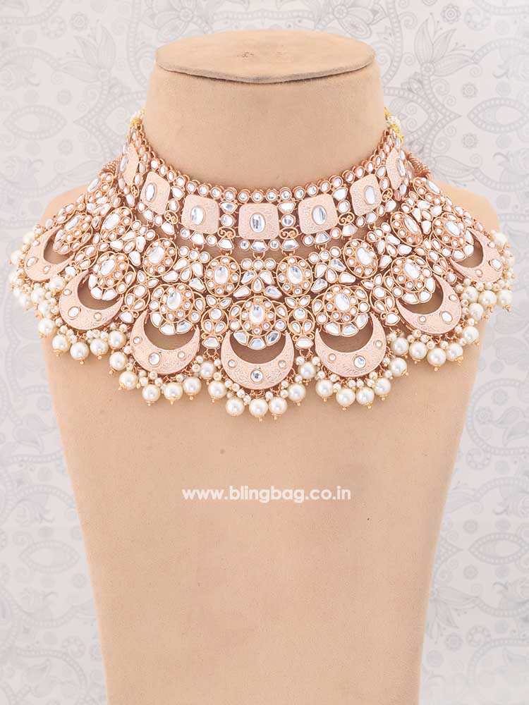 Ivory Rohira Kundan Jewellery Set - Image 2